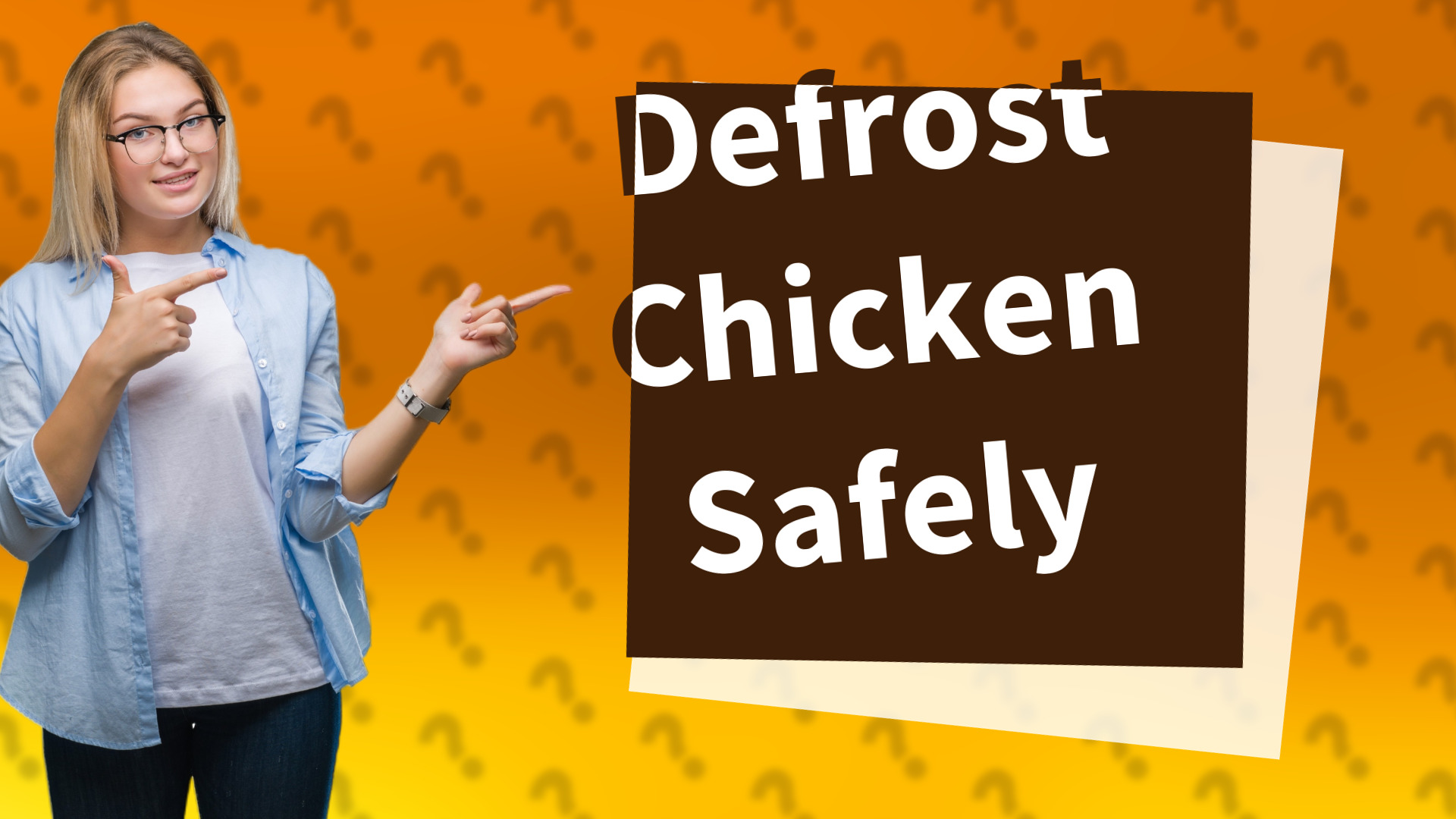 Defrost Chicken Safely