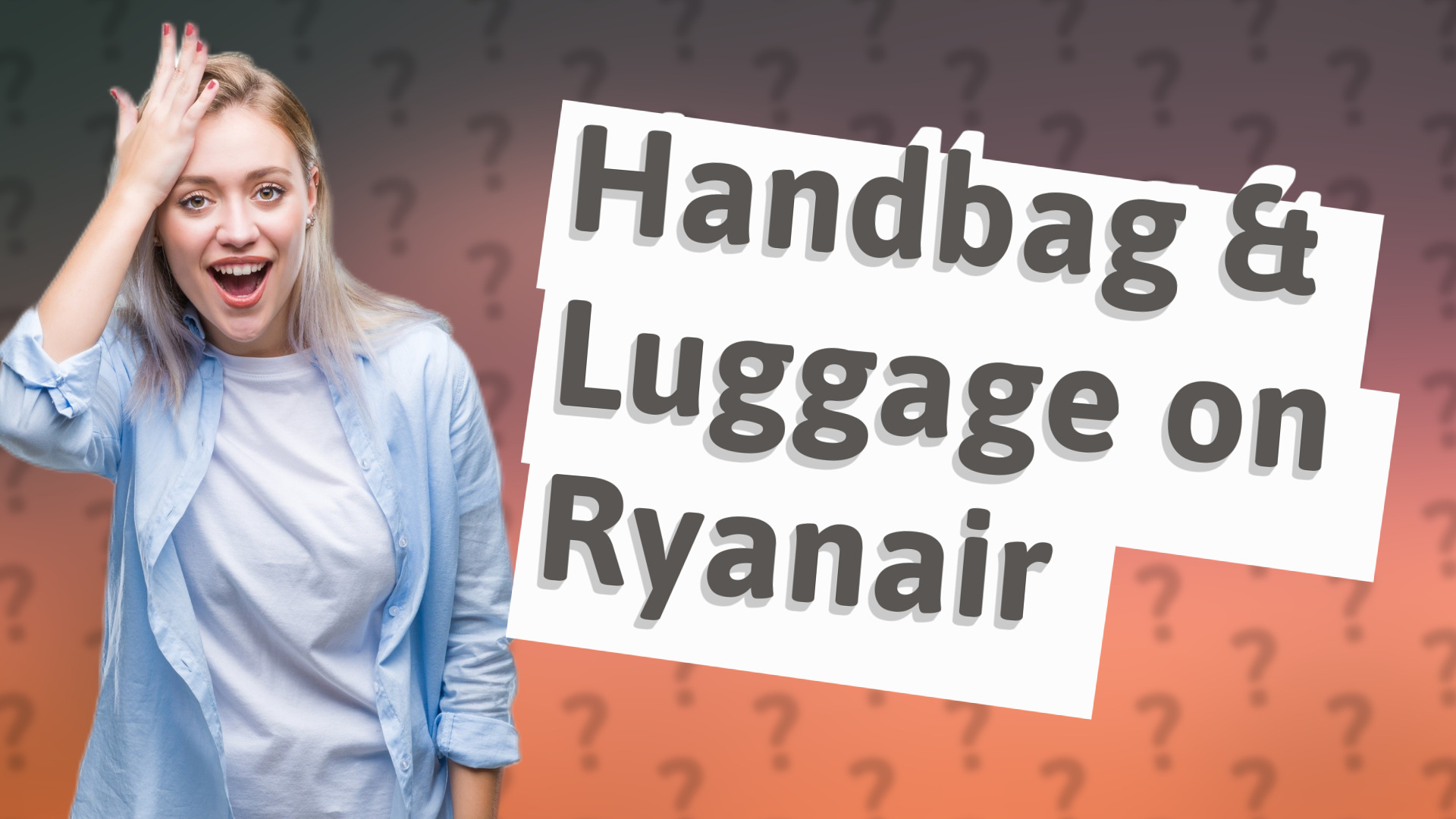 Handbag & Luggage on Ryanair