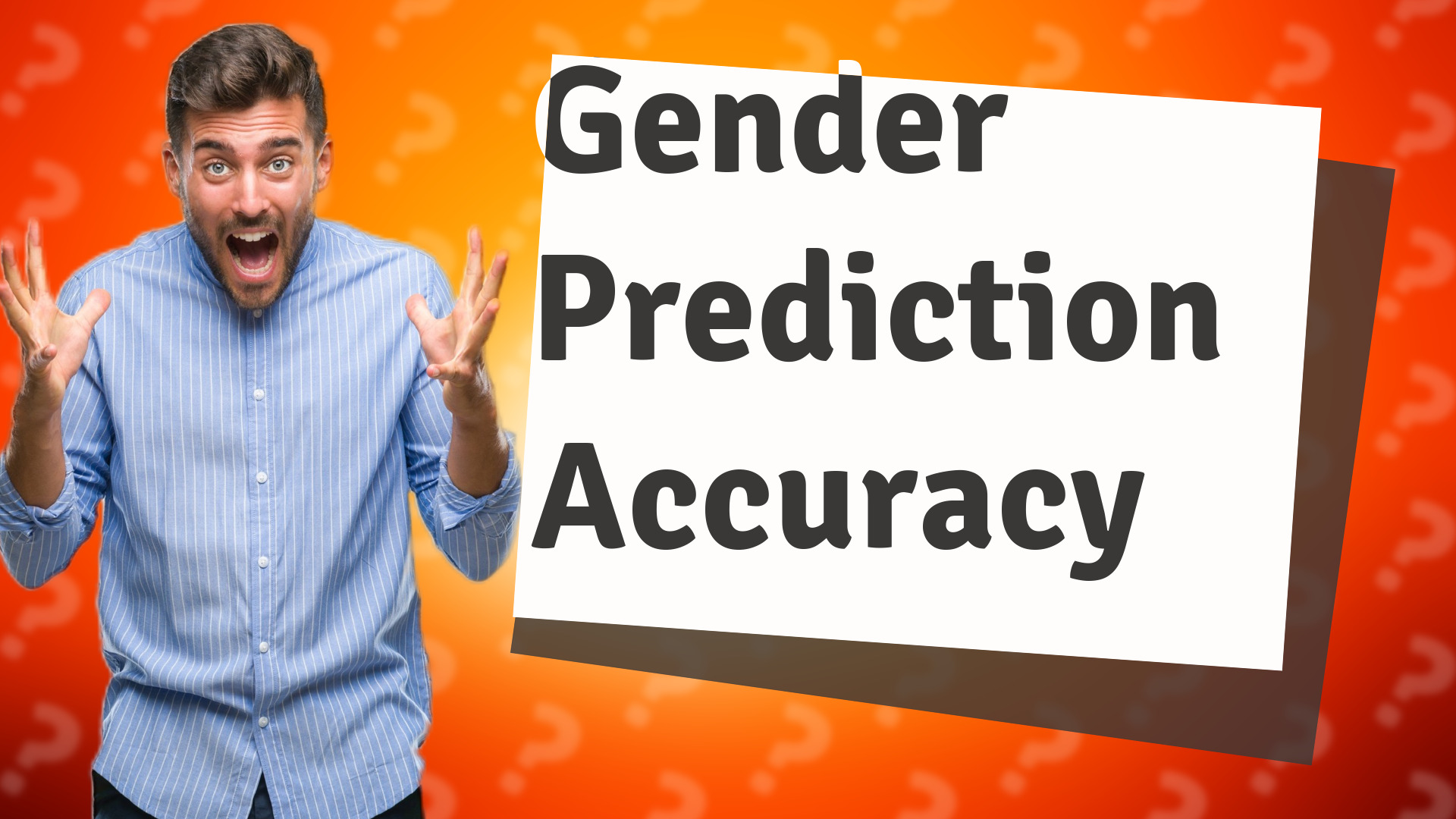 Gender Prediction Accuracy