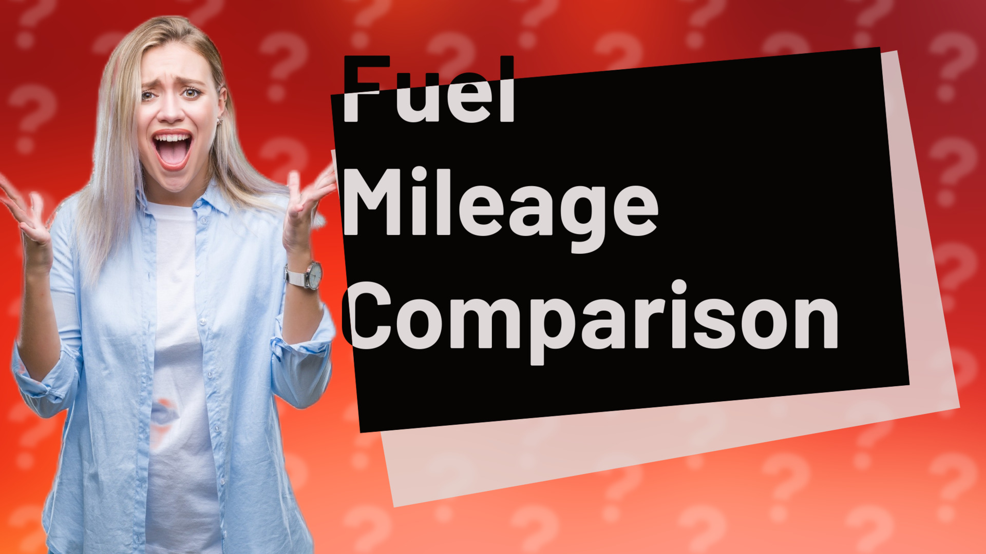 Fuel Mileage Comparison