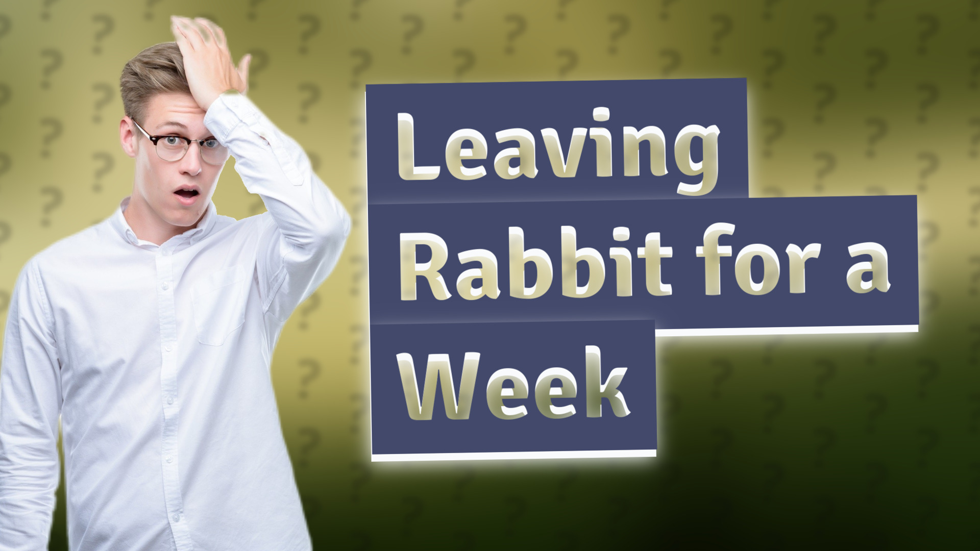 Leaving Rabbit for a Week