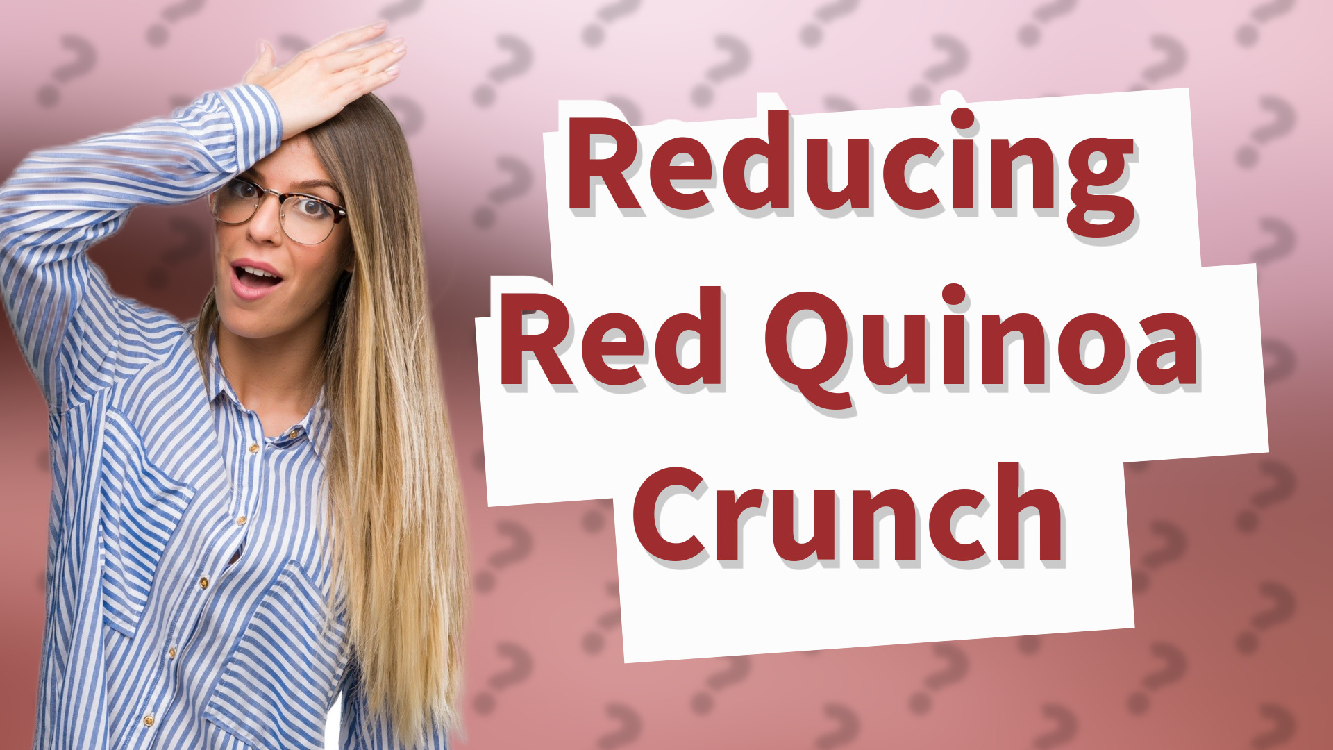 Reducing Red Quinoa Crunch