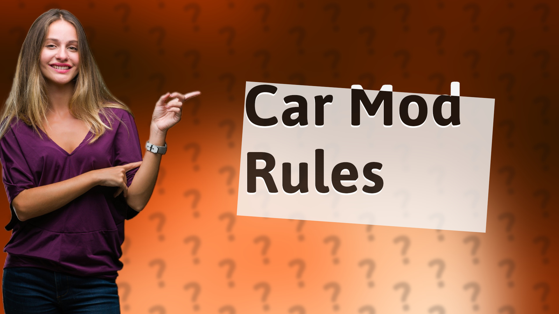 Car Mod Rules