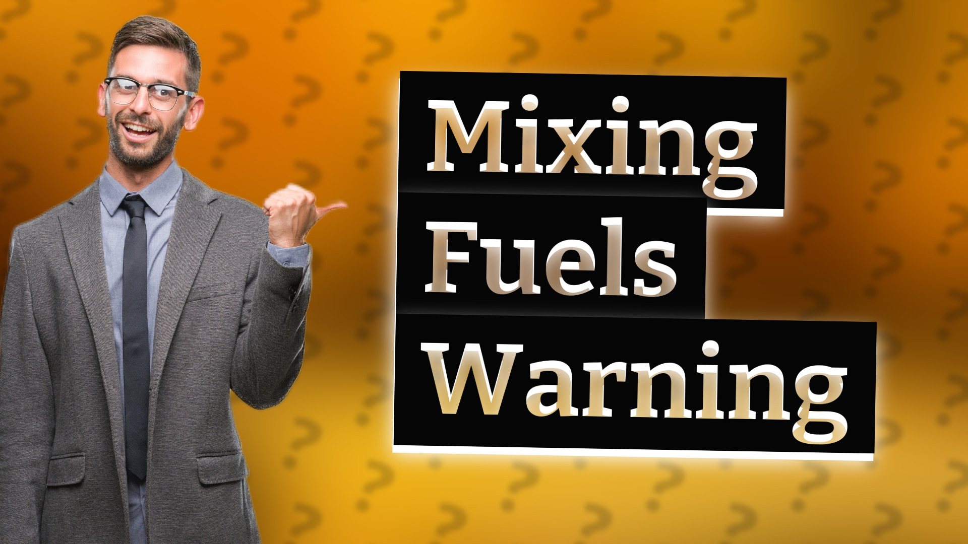 Mixing Fuels Warning