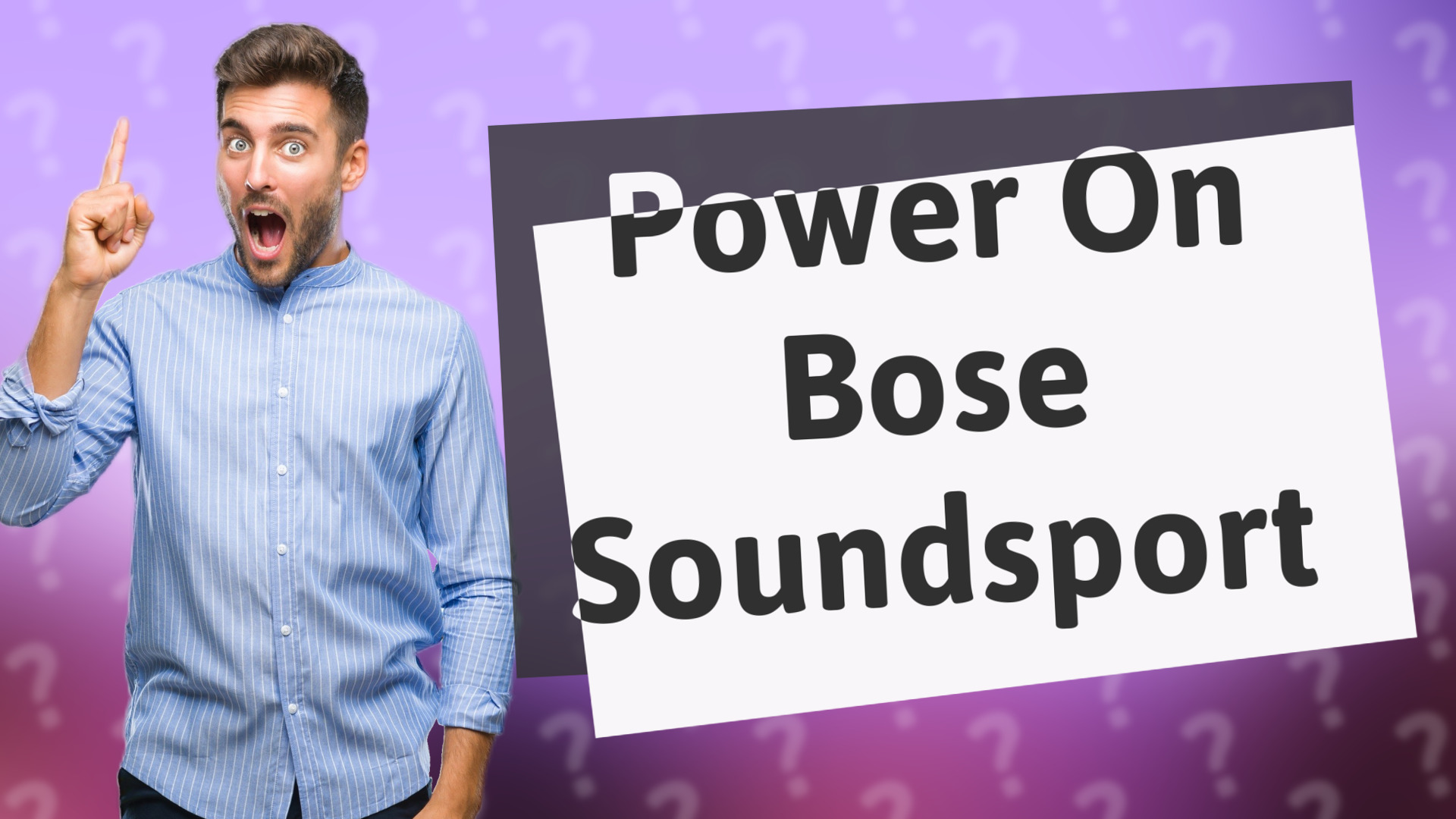 Power On Bose Soundsport