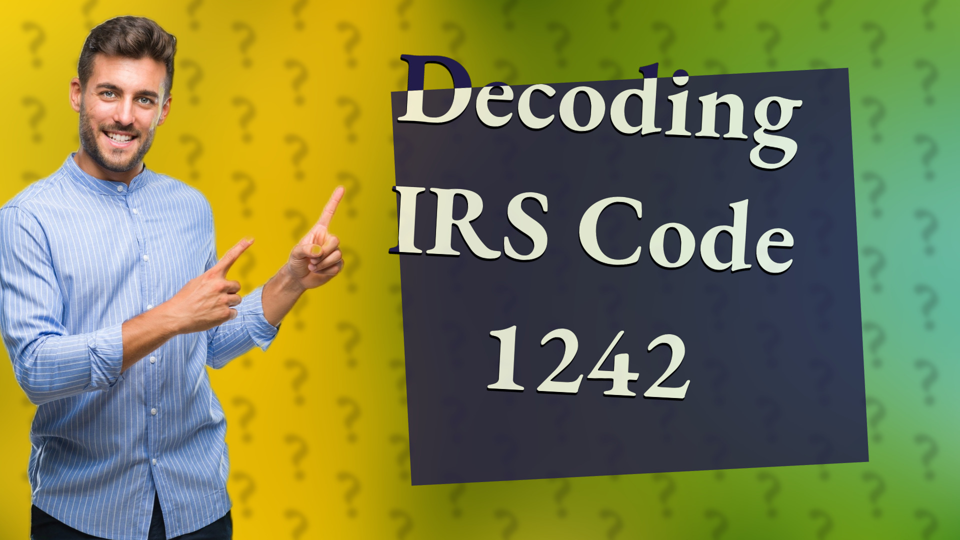 Decoding IRS Code 1242