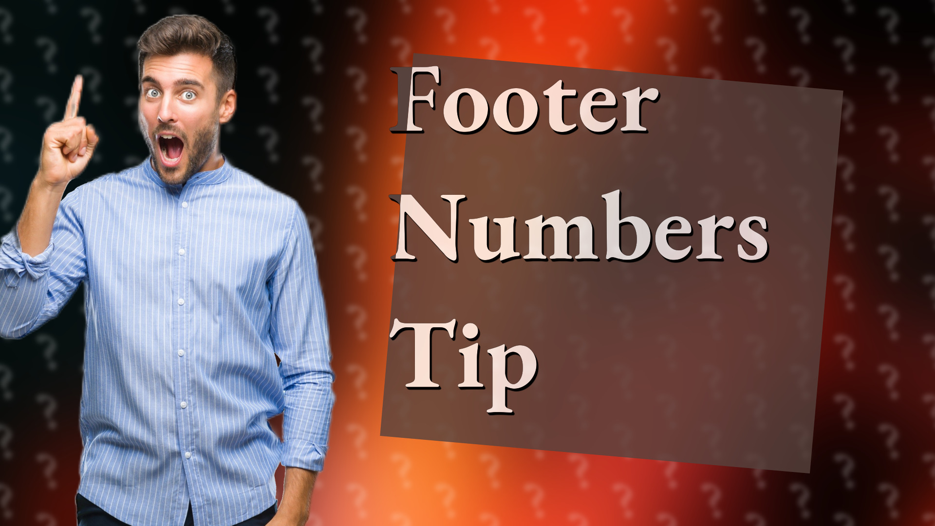 Footer Numbers Tip
