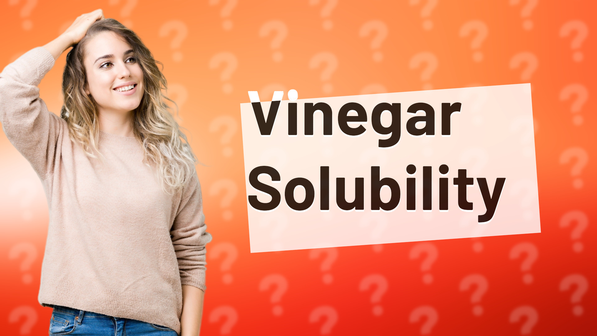 Vinegar Solubility
