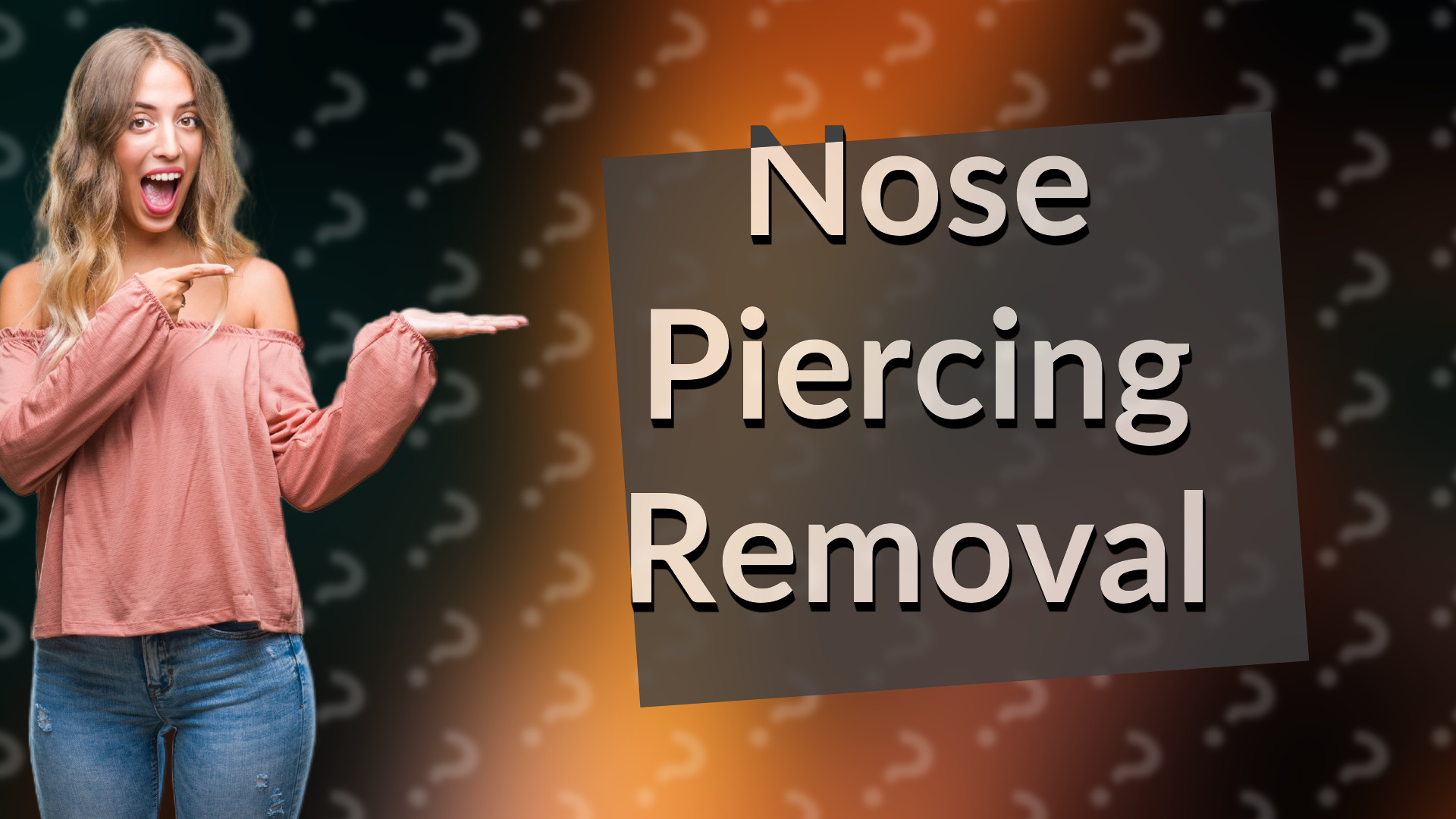 Nose Piercing Removal