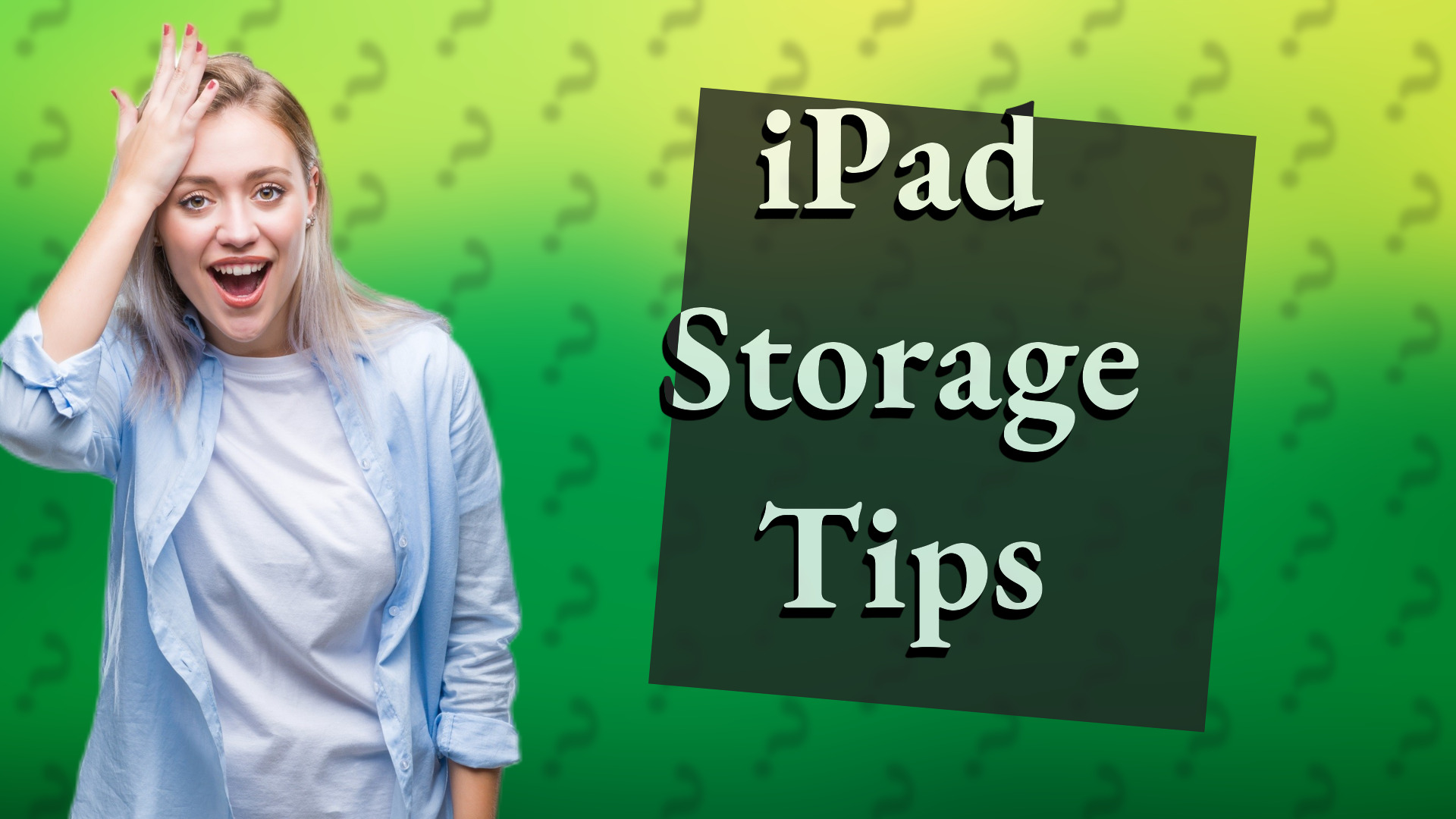 iPad Storage Tips