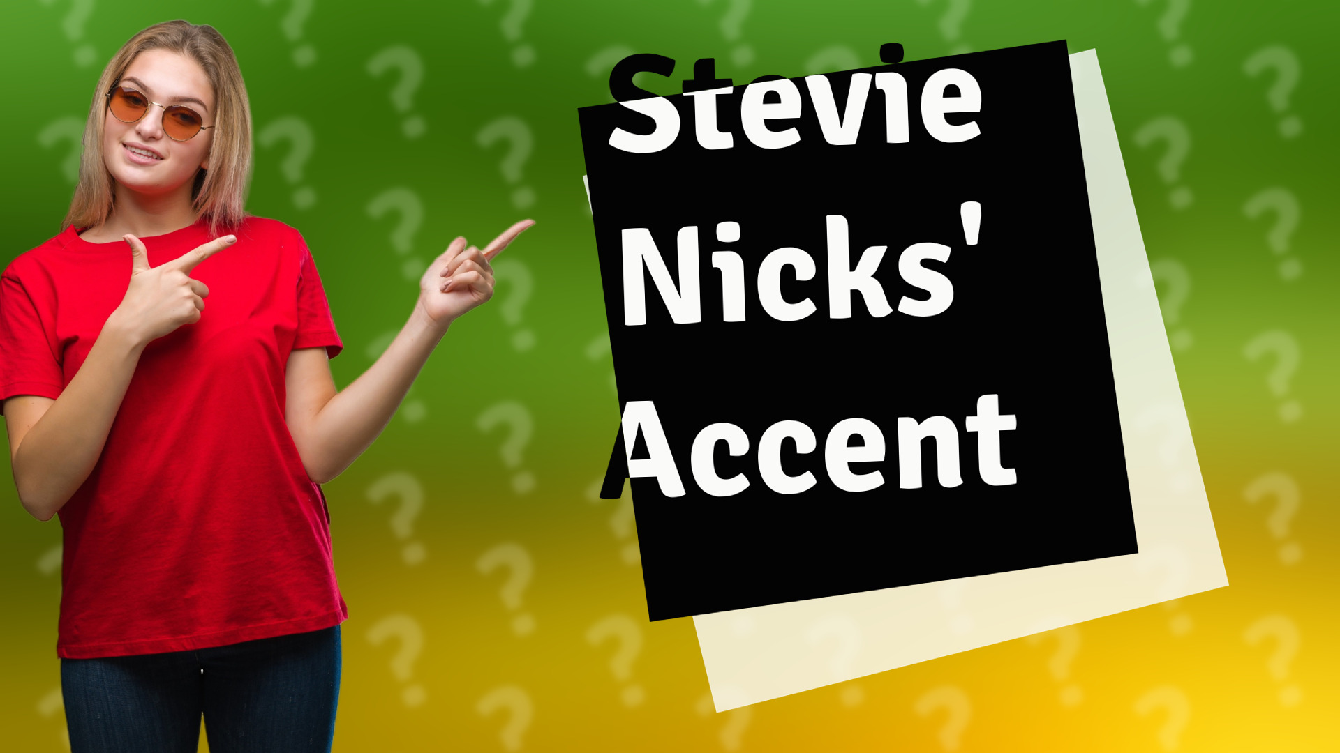 Stevie Nicks' Accent