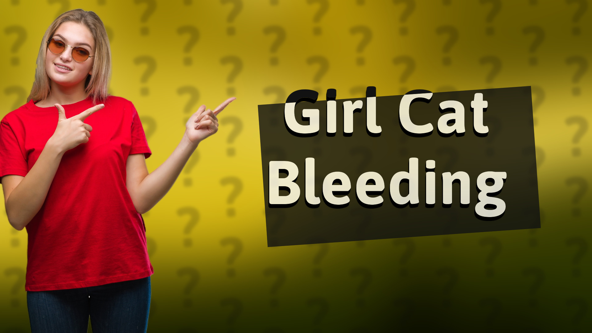 Girl Cat Bleeding