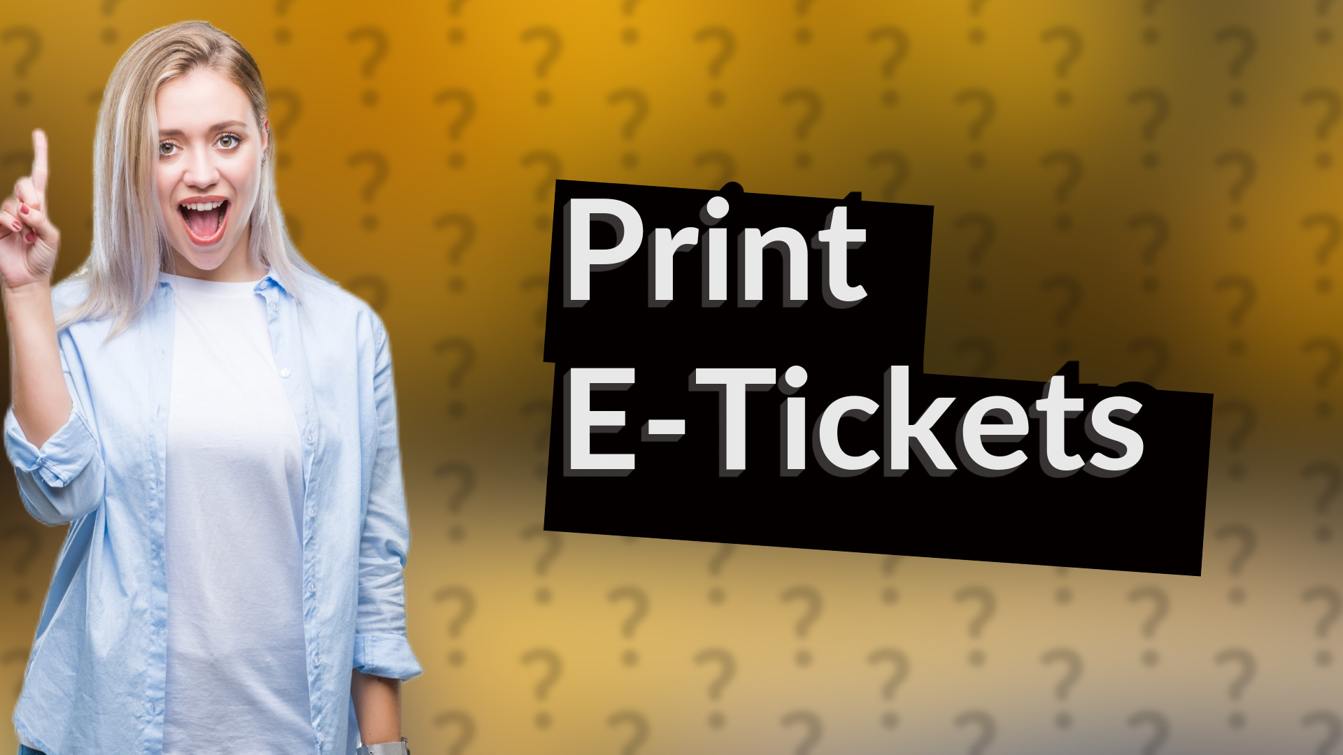 Print E-Tickets