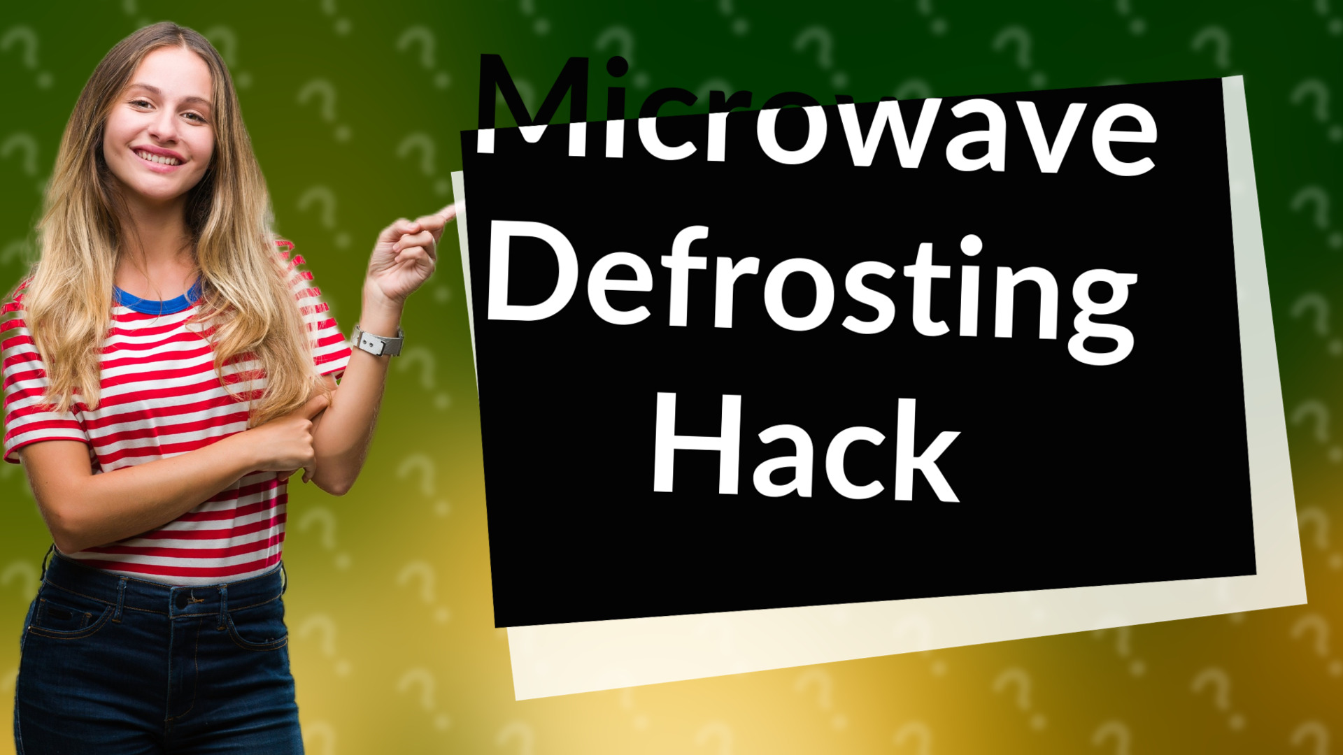 Microwave Defrosting Hack