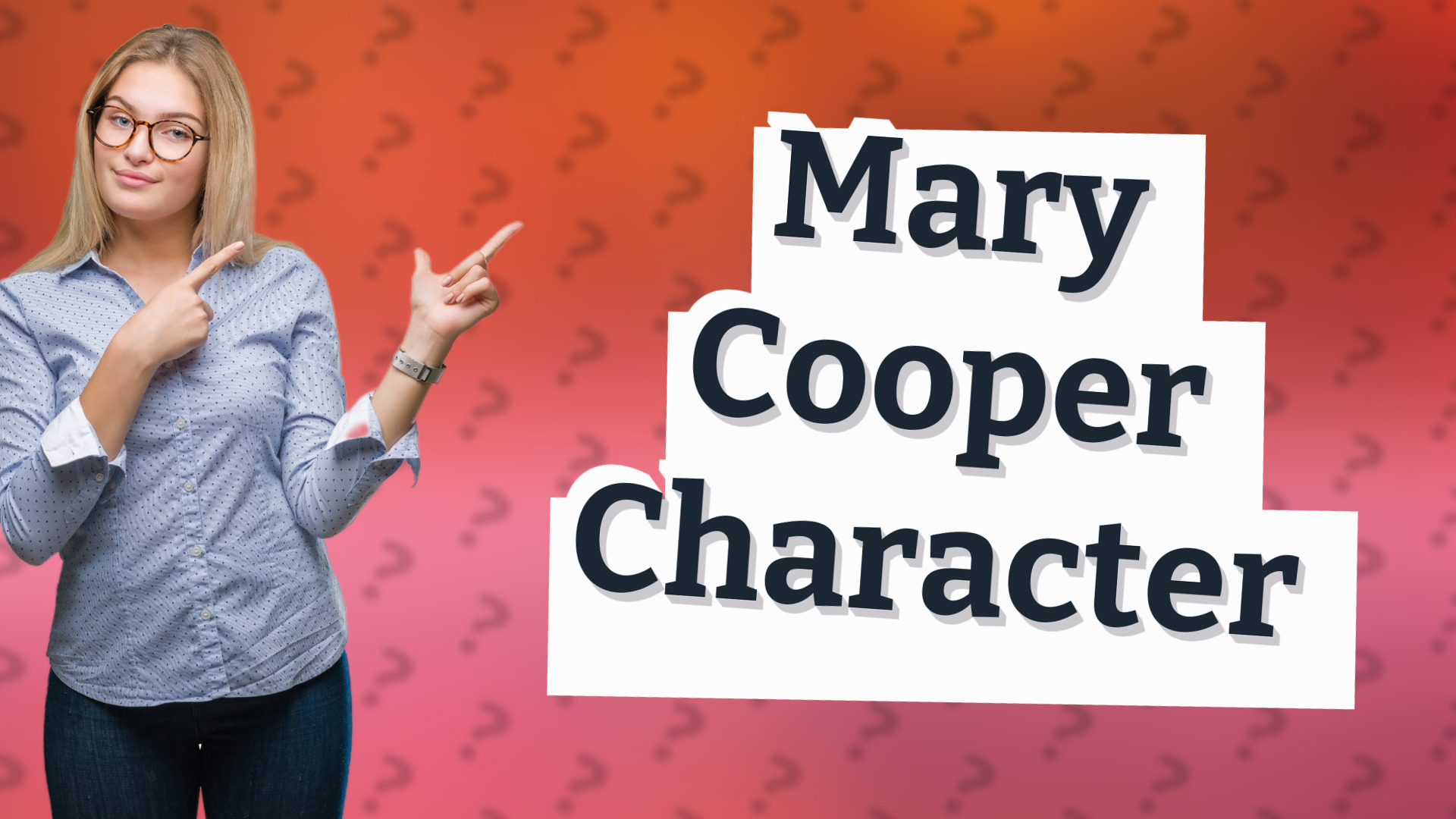 Mary Cooper Character