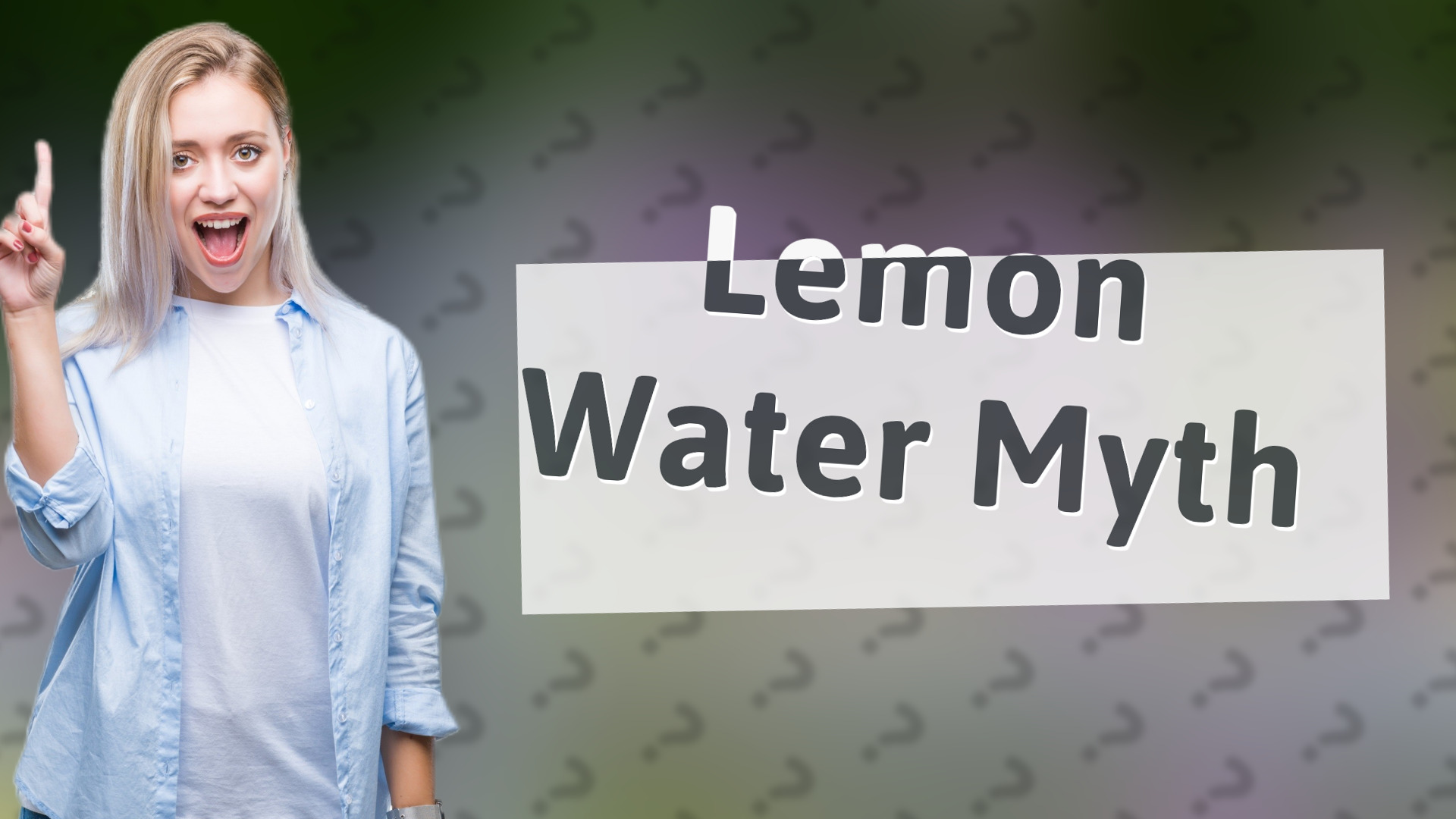 Lemon Water Myth