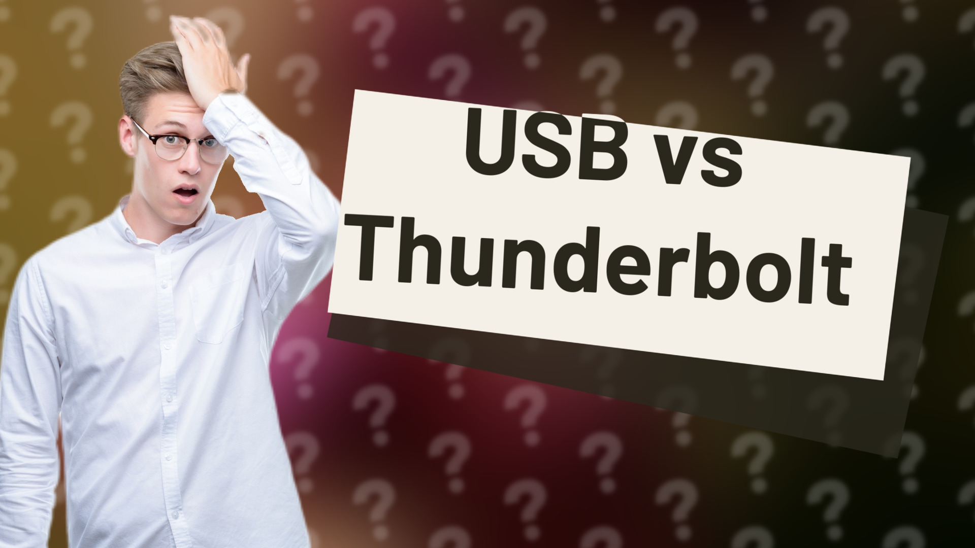 USB vs Thunderbolt