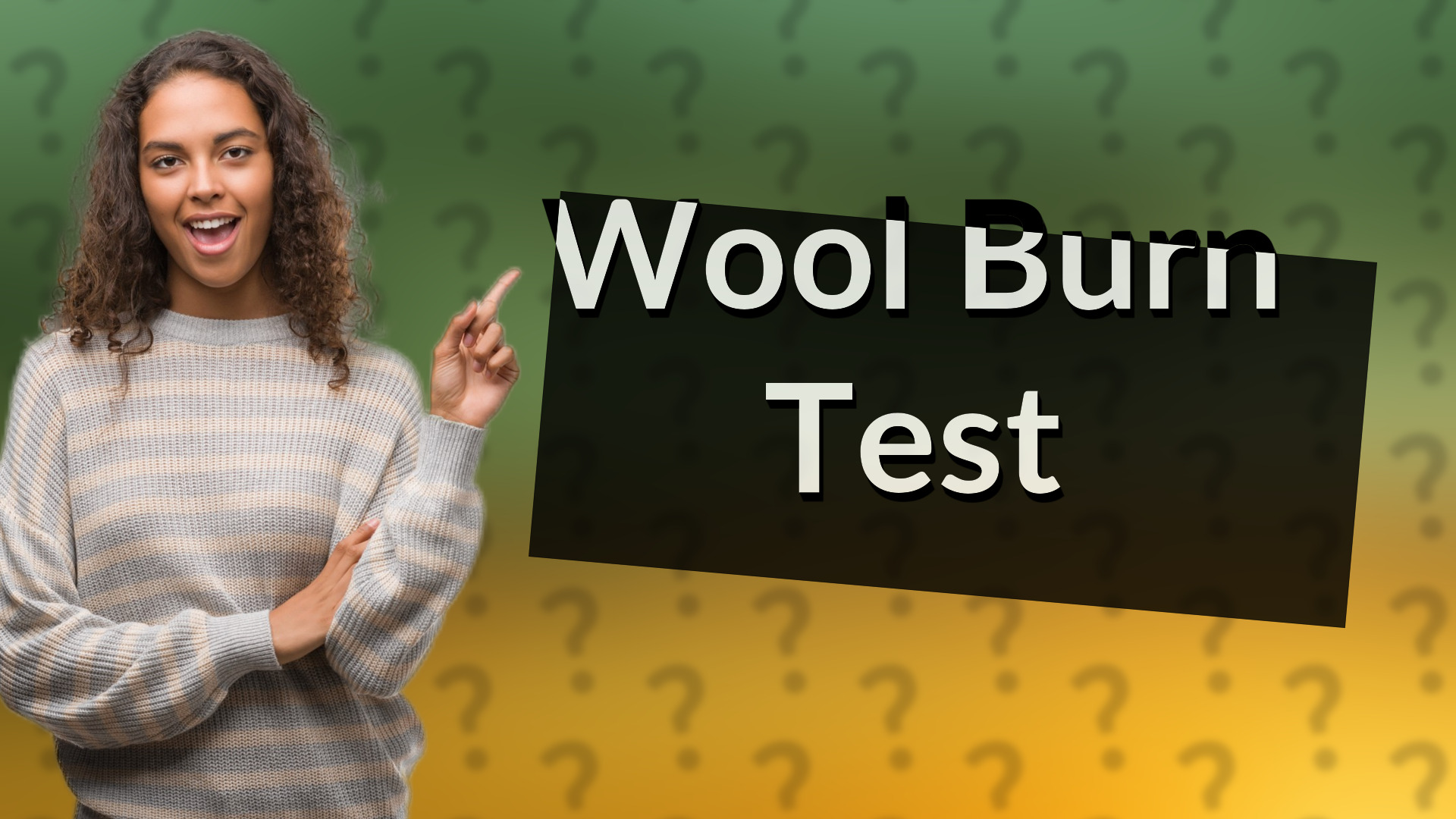Wool Burn Test