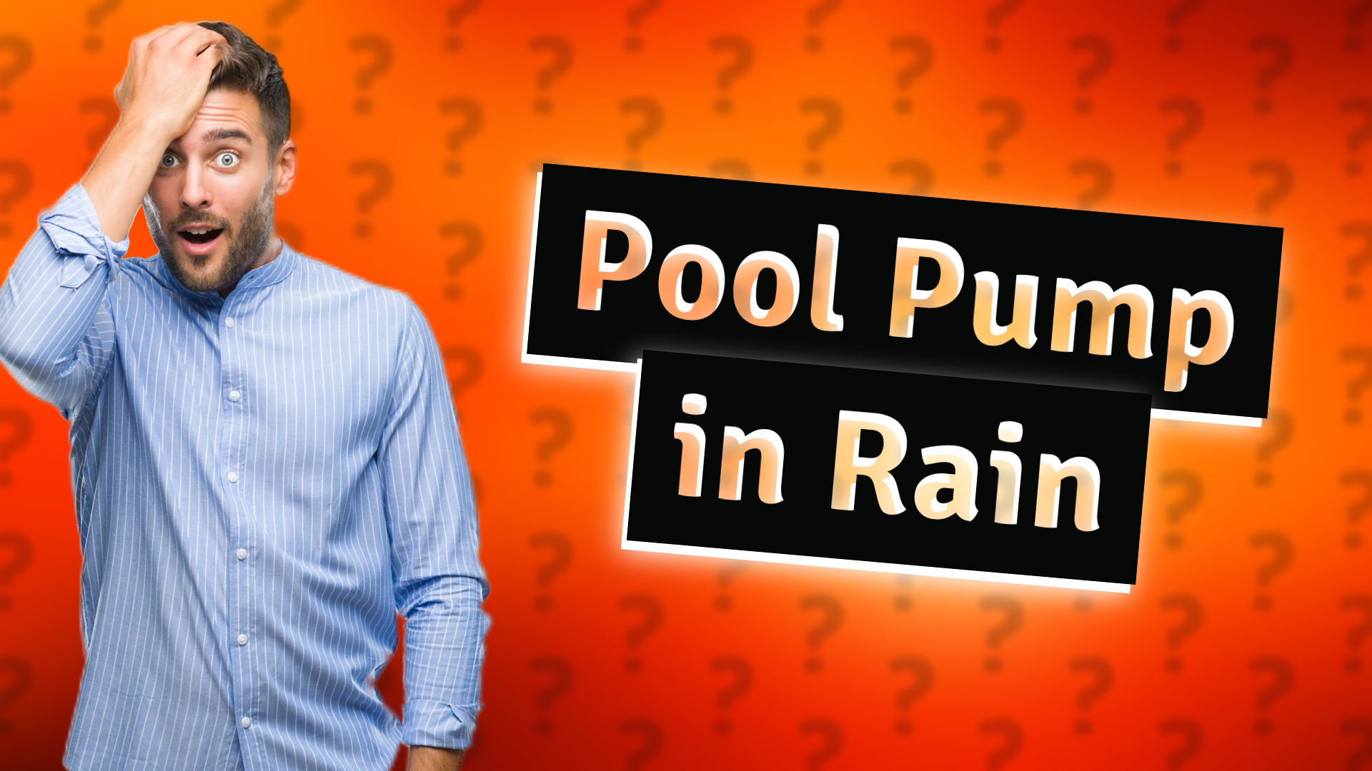 Pool Pump in Rain
