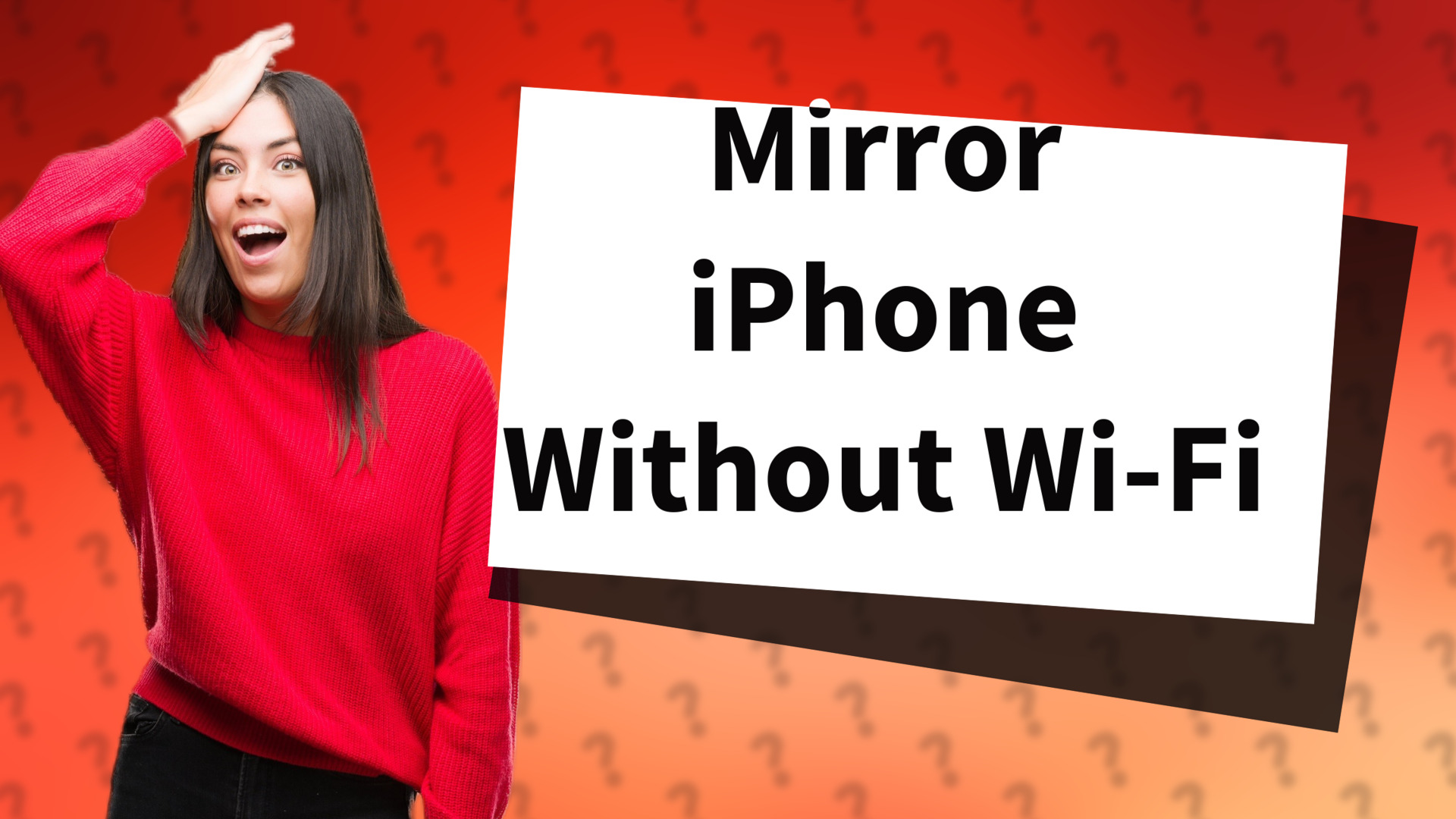 Mirror iPhone Without Wi-Fi