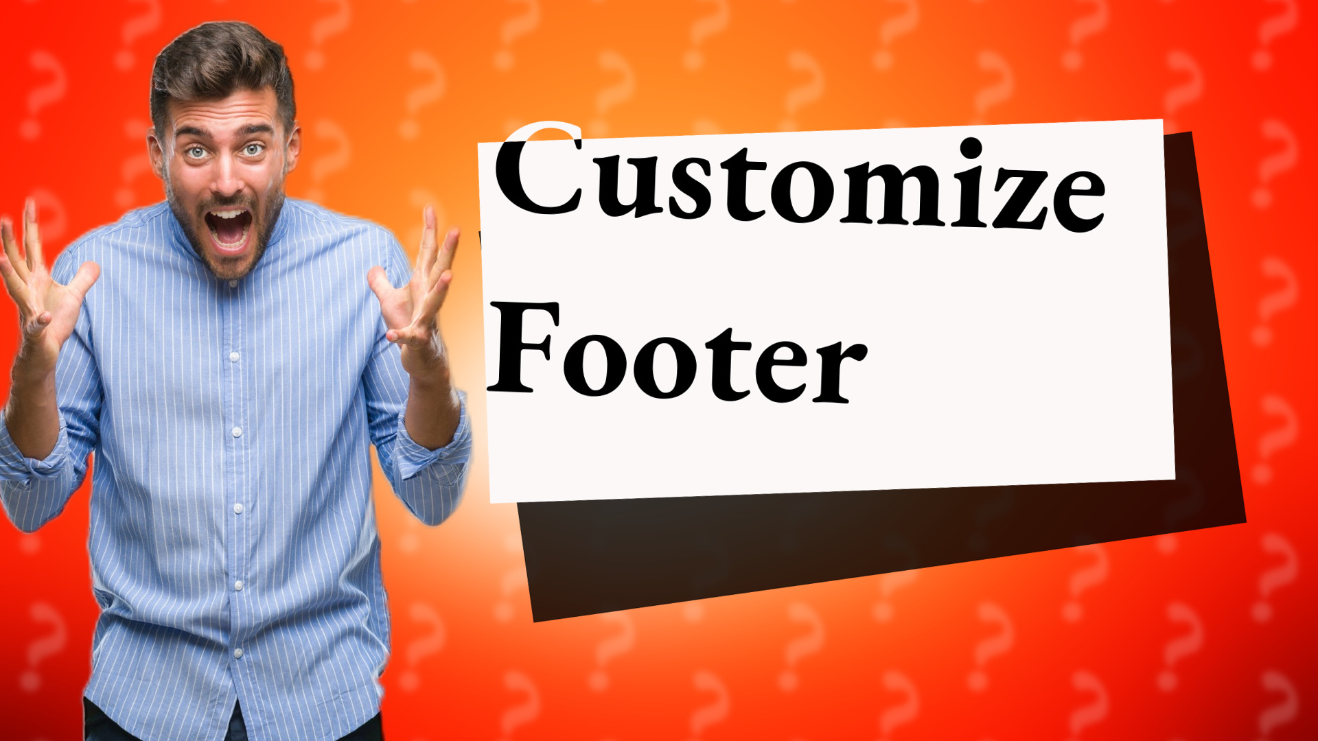 Customize Footer