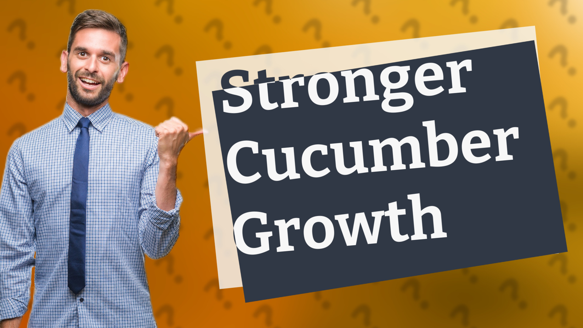 Stronger Cucumber Growth