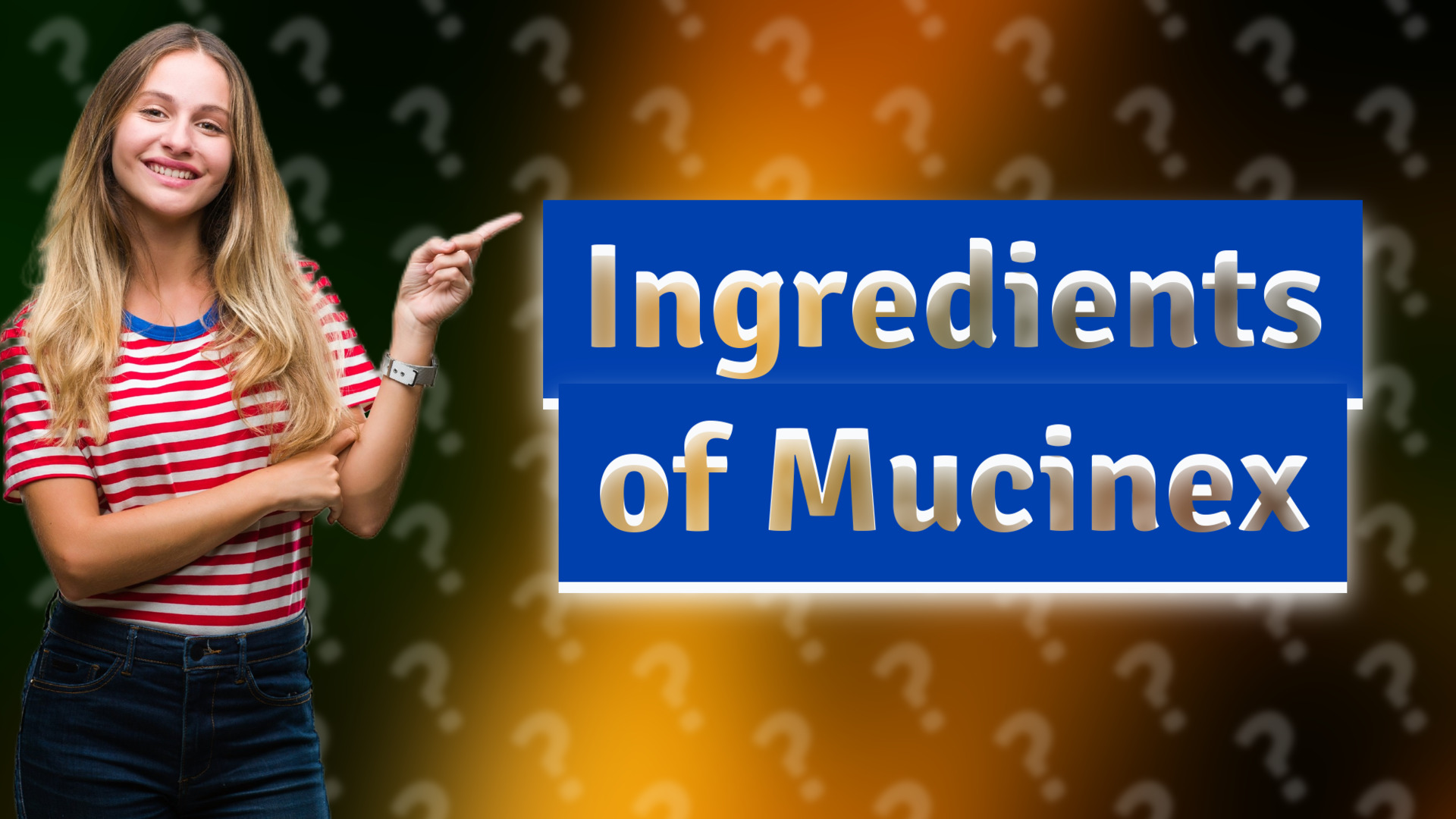Ingredients of Mucinex
