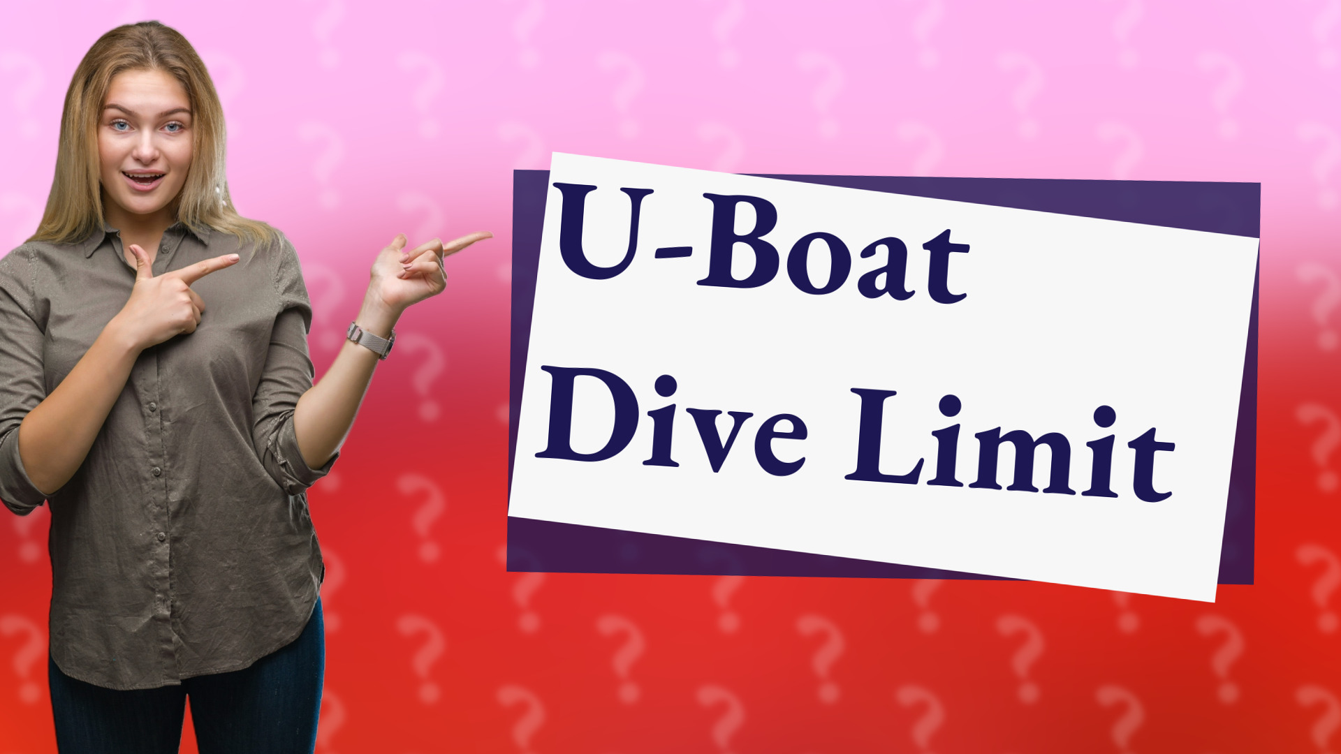 U-Boat Dive Limit