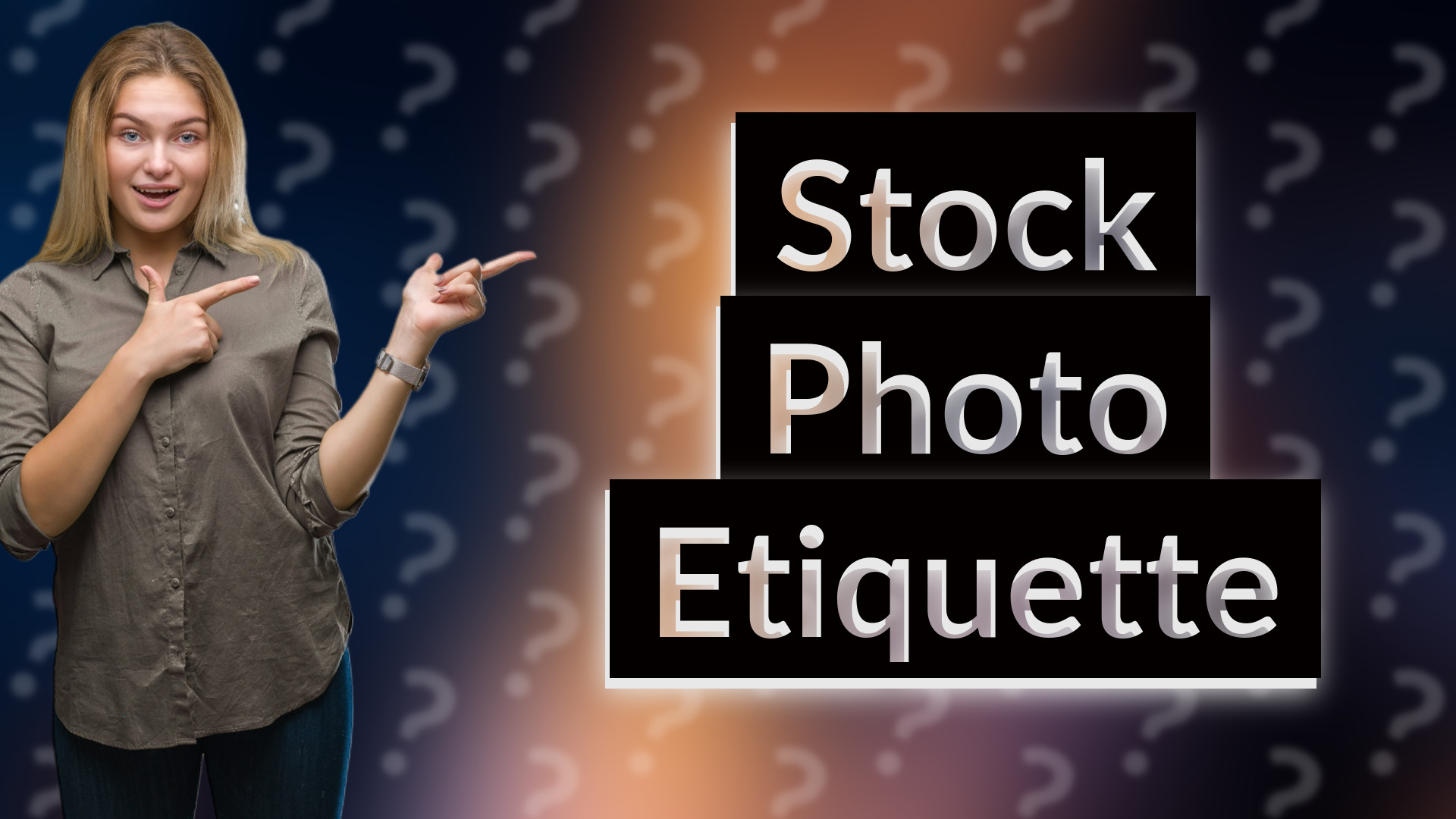 Stock Photo Etiquette