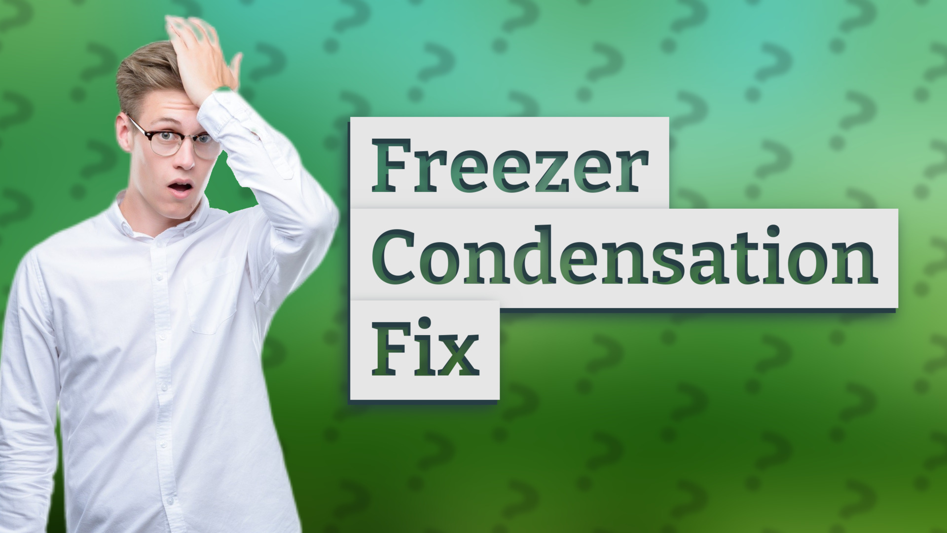 Freezer Condensation Fix
