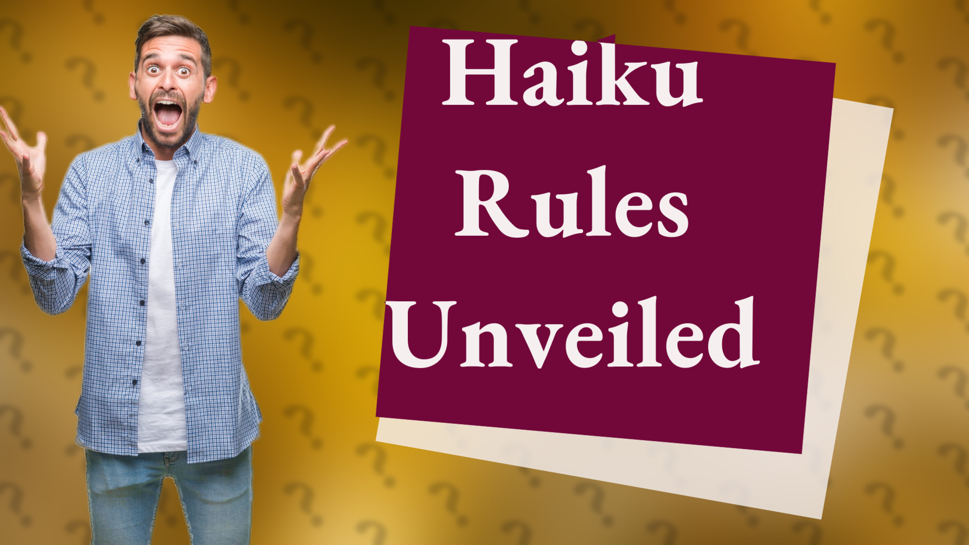 Haiku Rules Unveiled