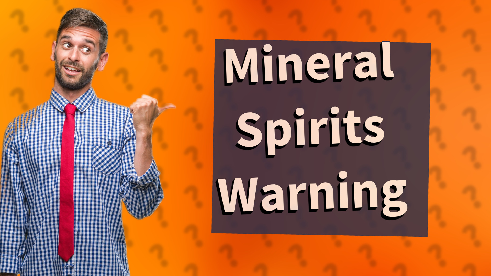 Mineral Spirits Warning