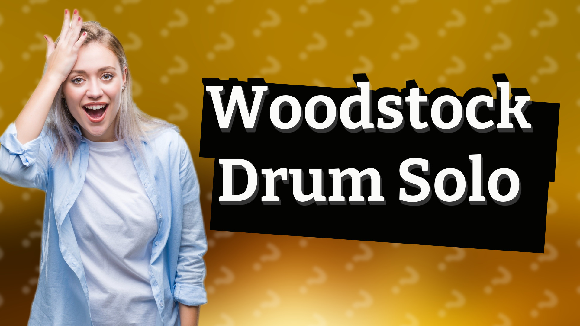 Woodstock Drum Solo