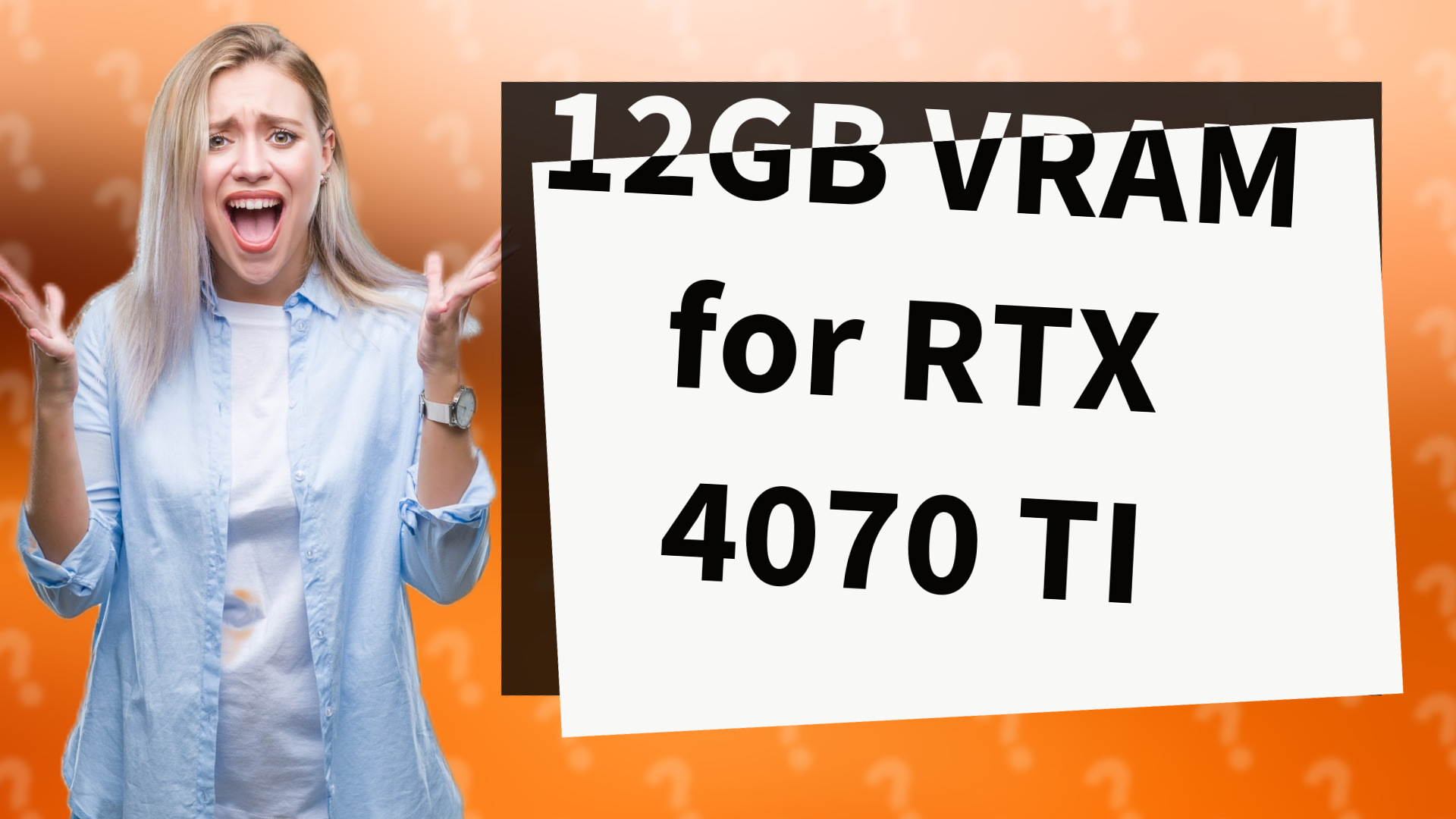 12GB VRAM for RTX 4070 TI