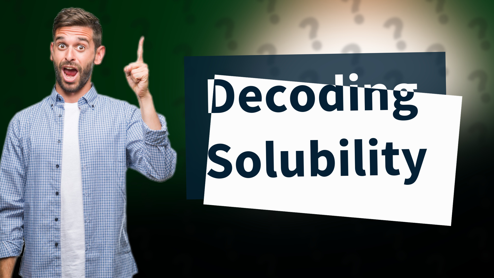 Decoding Solubility