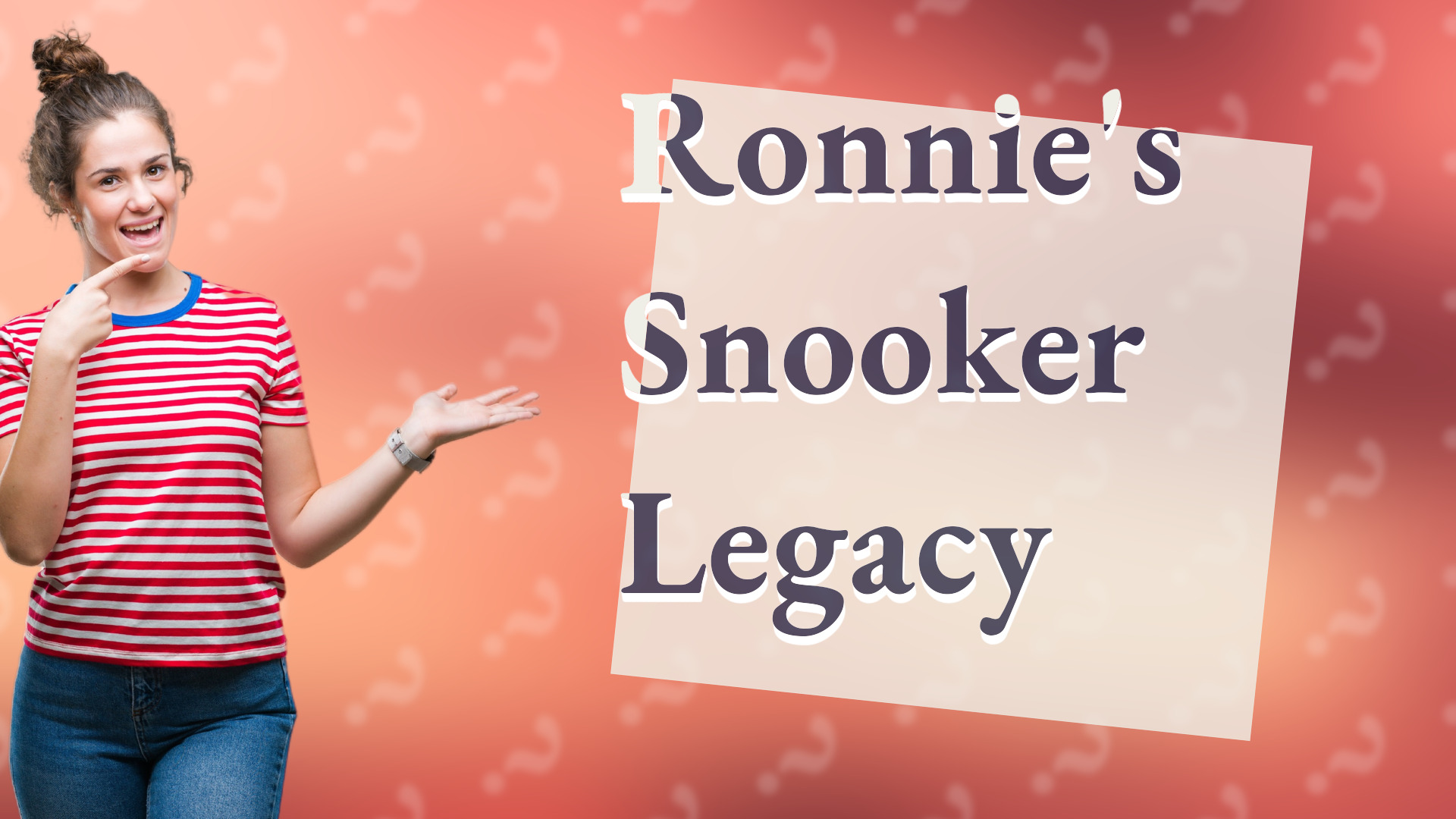 Ronnie's Snooker Legacy