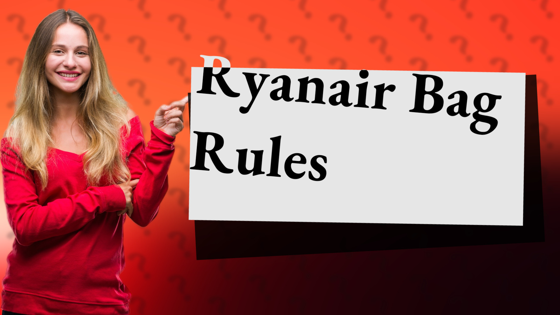 Ryanair Bag Rules