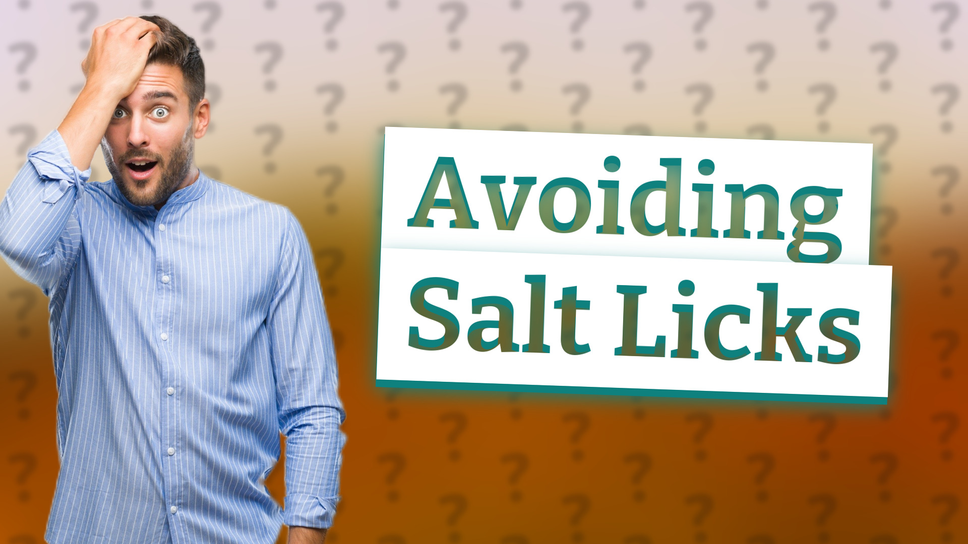 Avoiding Salt Licks