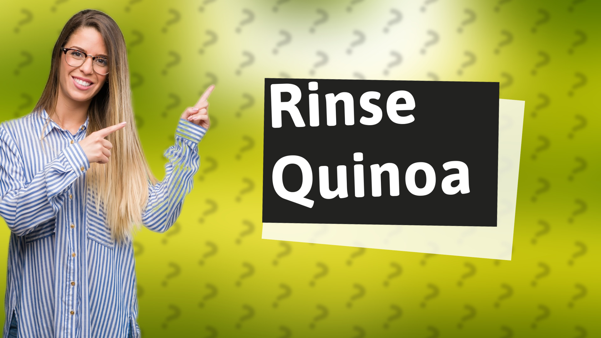 Rinse Quinoa