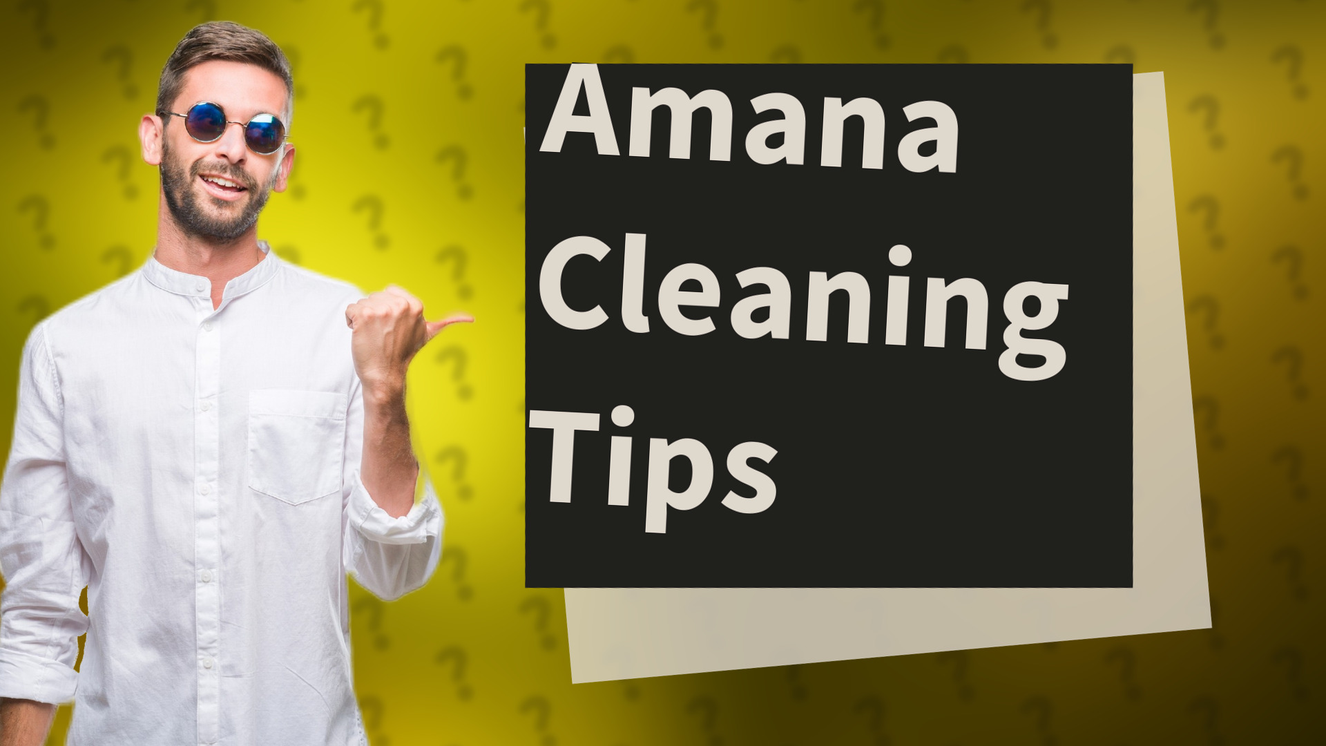 Amana Cleaning Tips