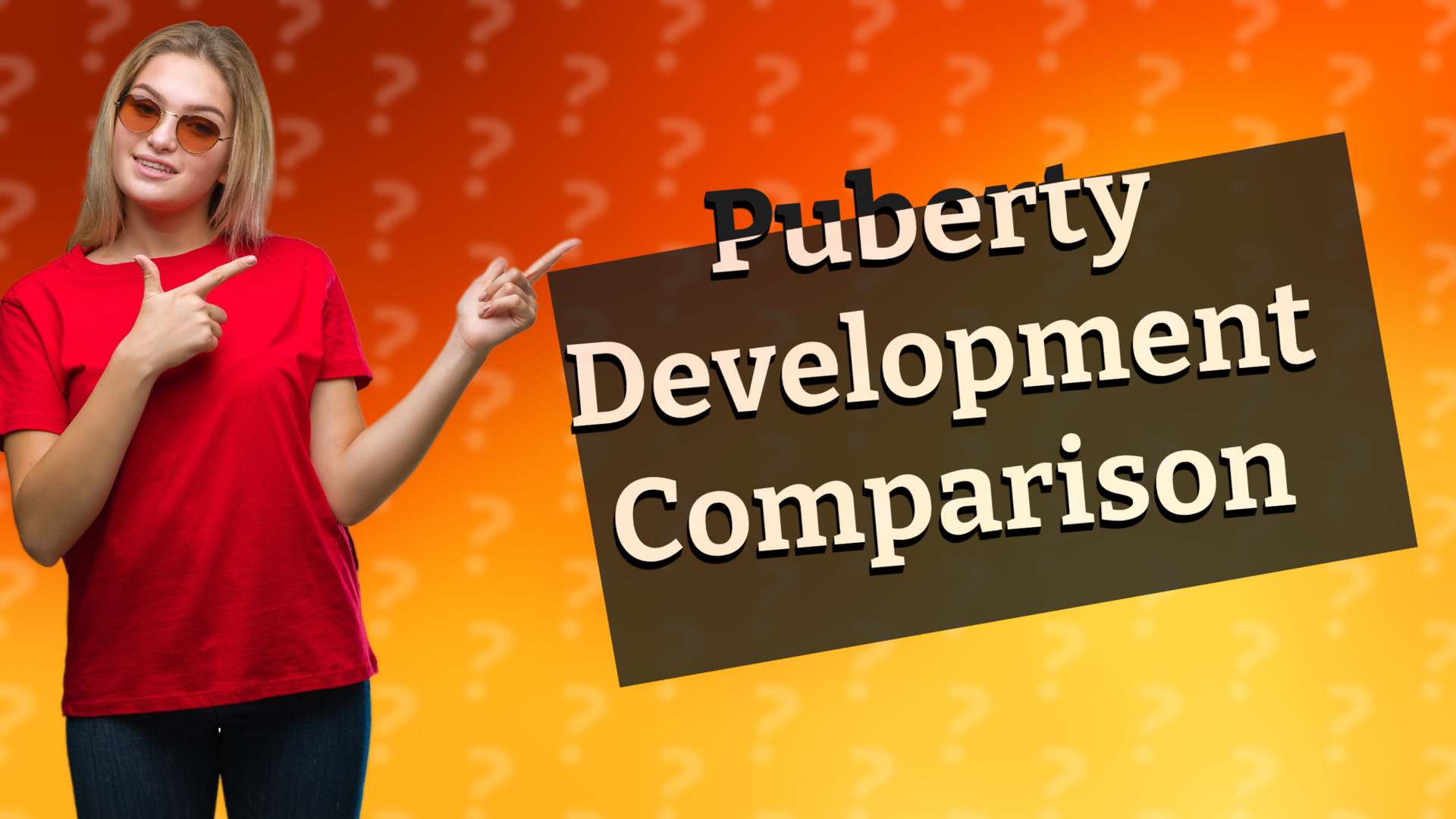Puberty Development Comparison