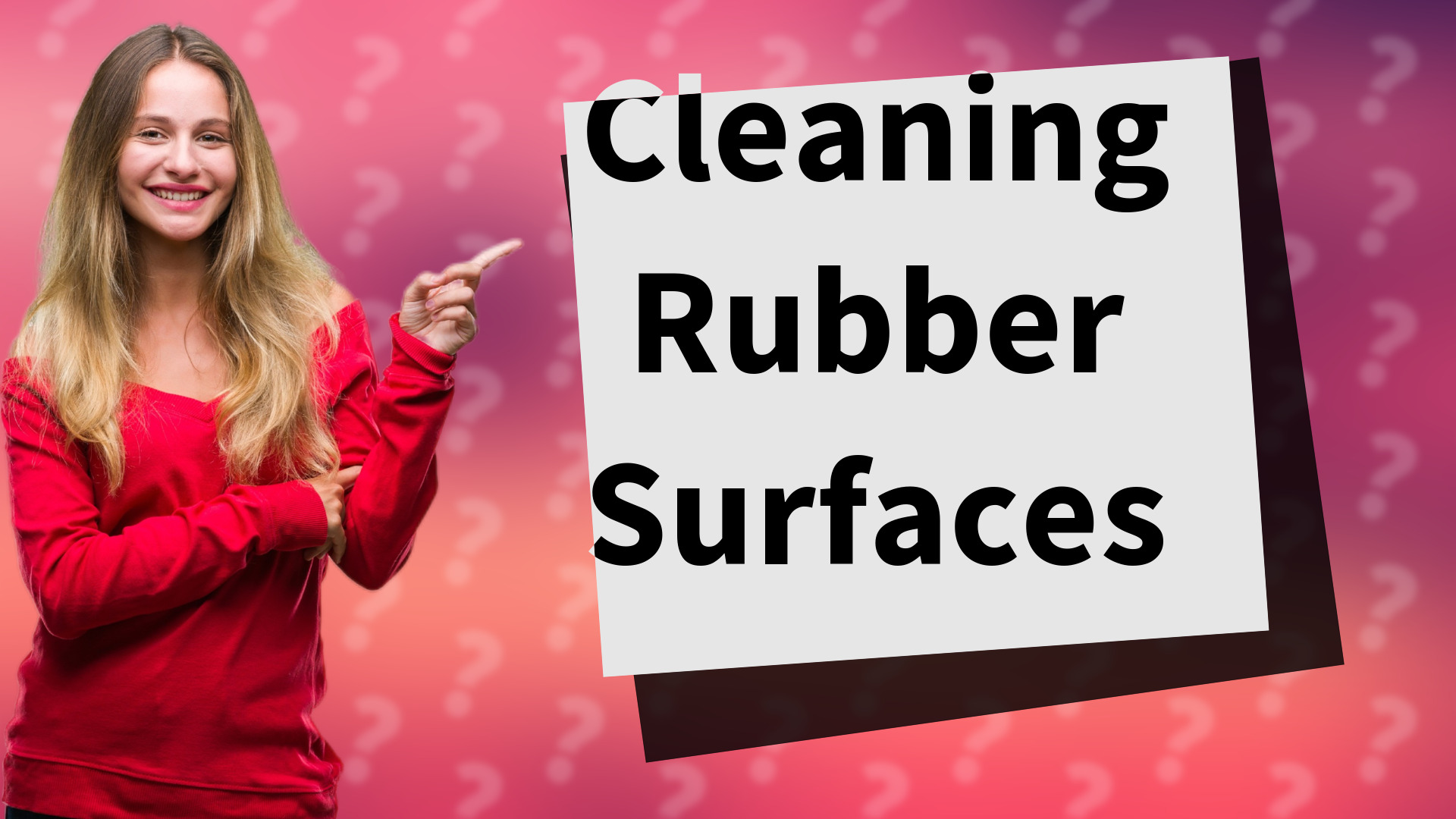 Cleaning Rubber Surfaces