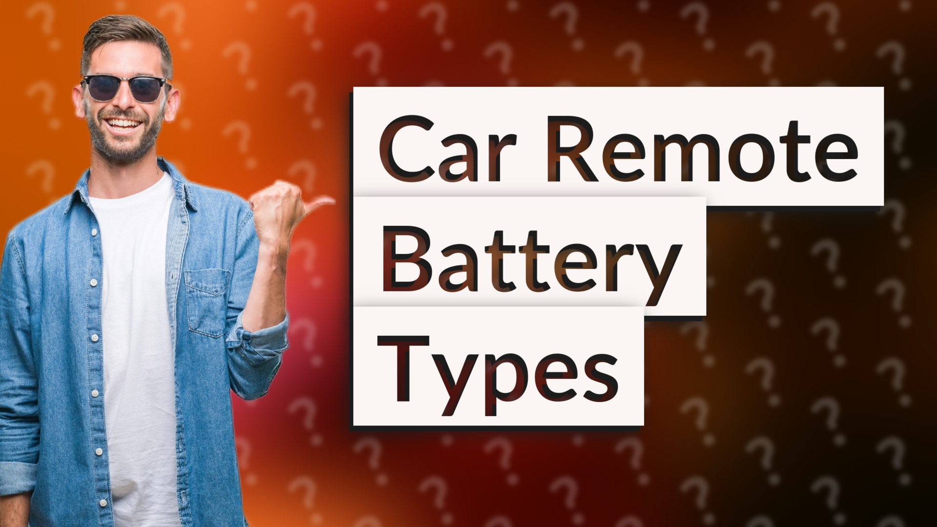 Car Remote Battery Types