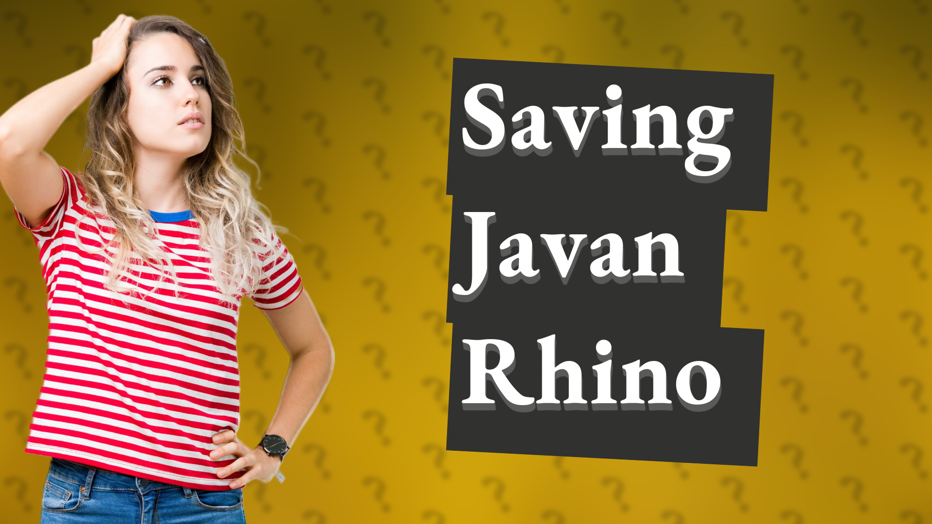 Saving Javan Rhino