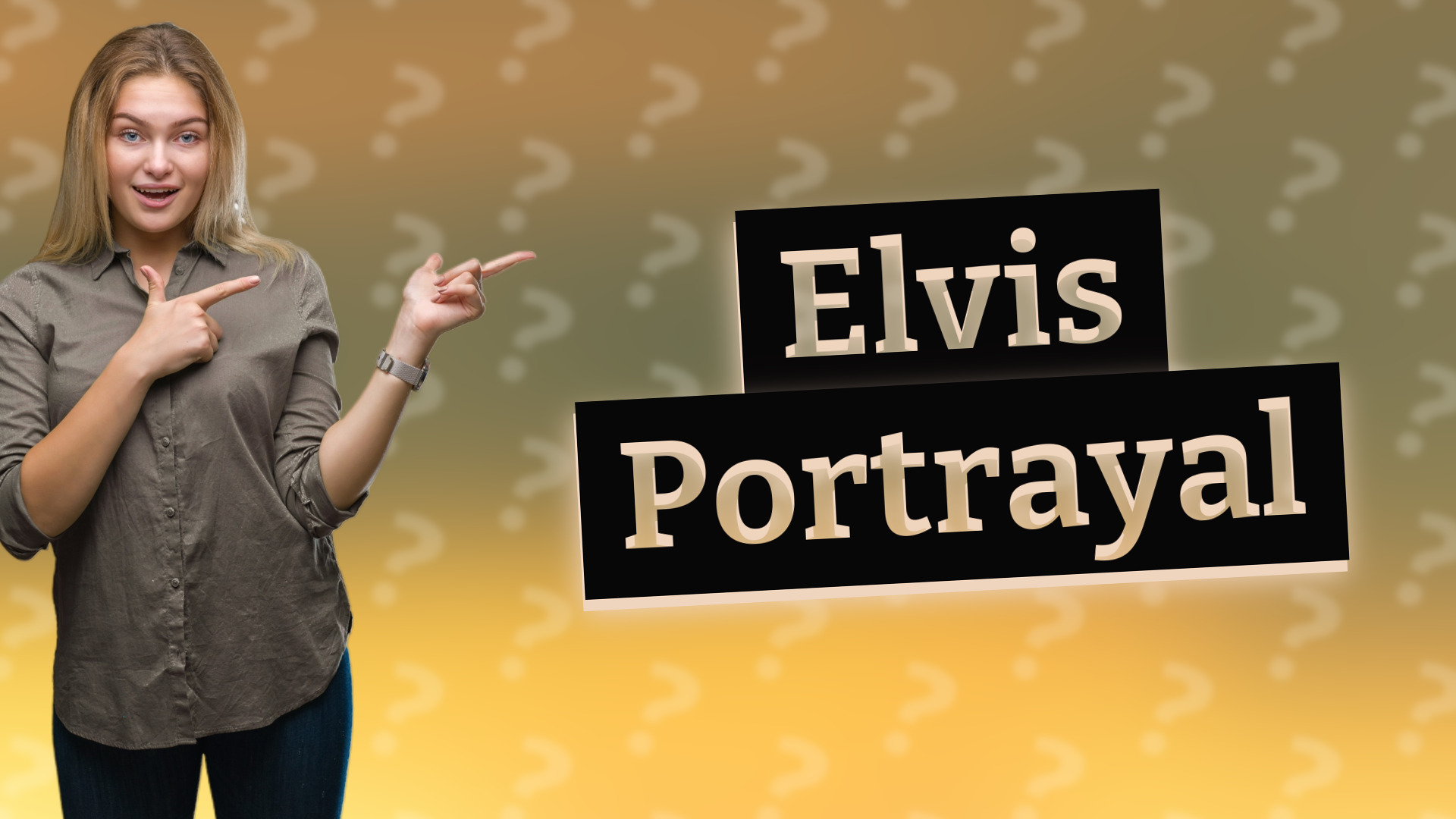 Elvis Portrayal
