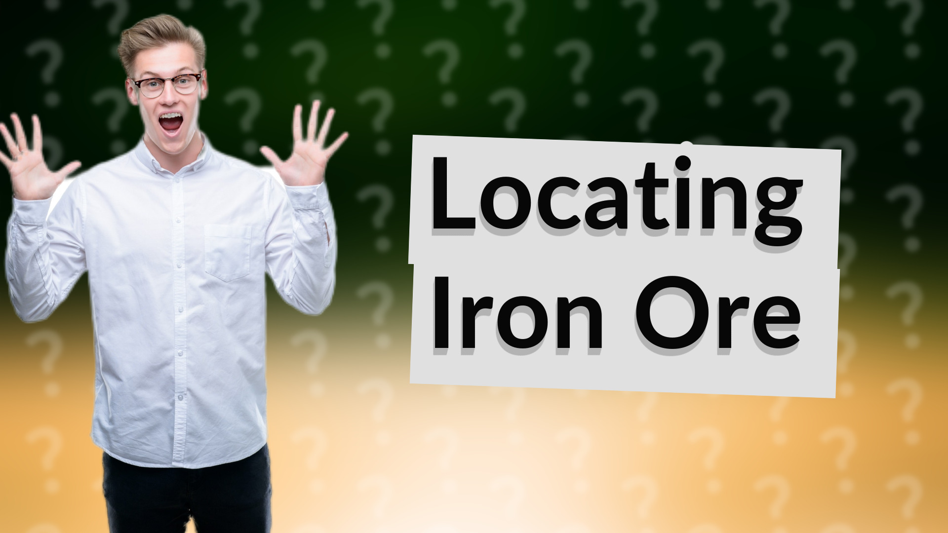 Locating Iron Ore