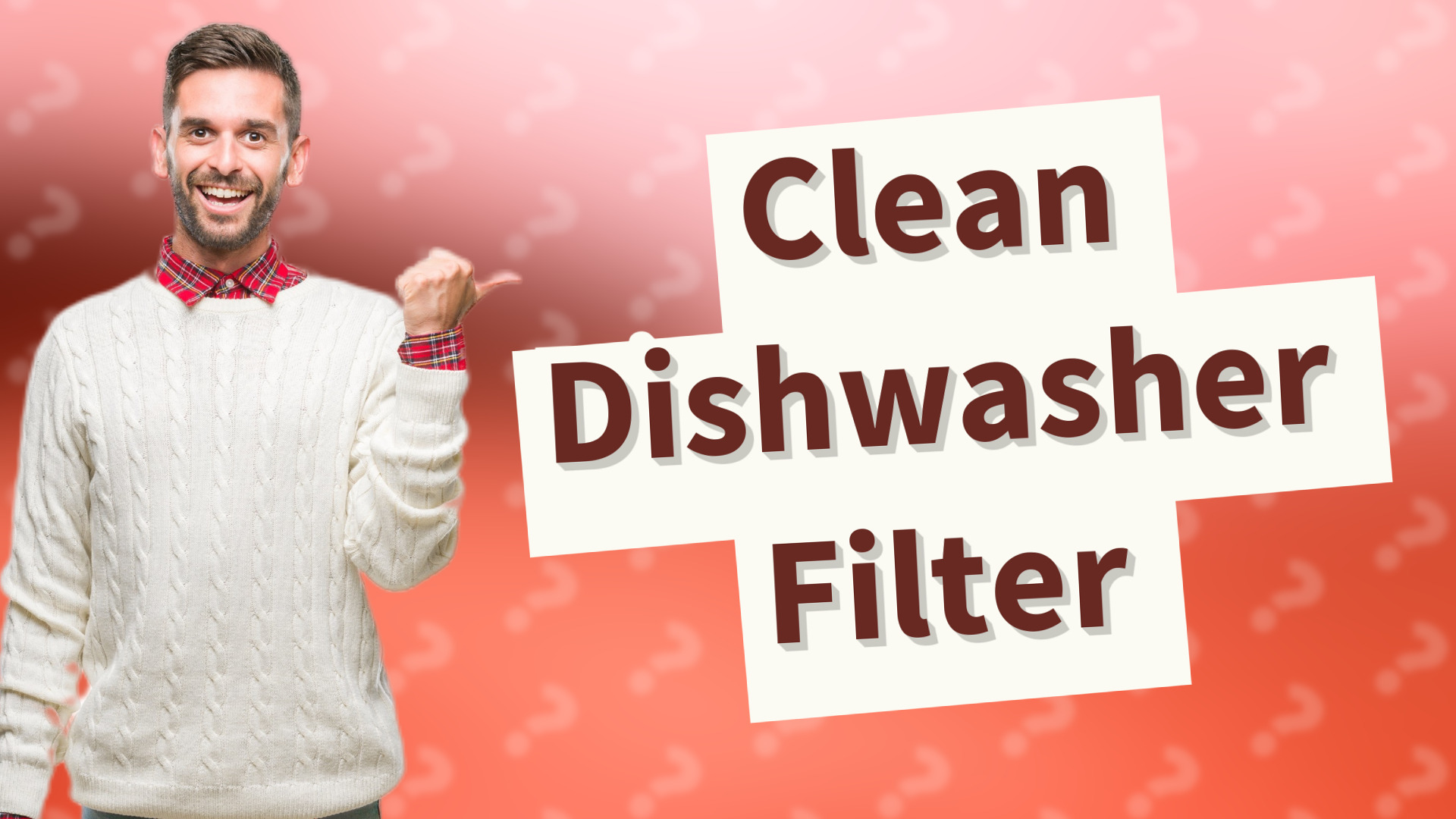 Clean Dishwasher Filter