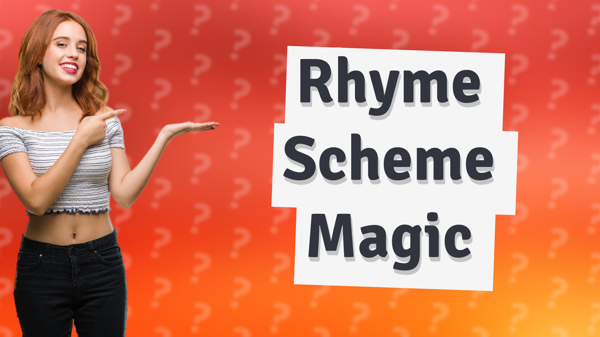 Rhyme Scheme Magic