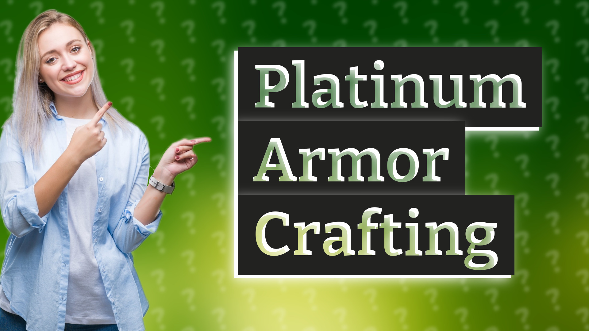 Platinum Armor Crafting