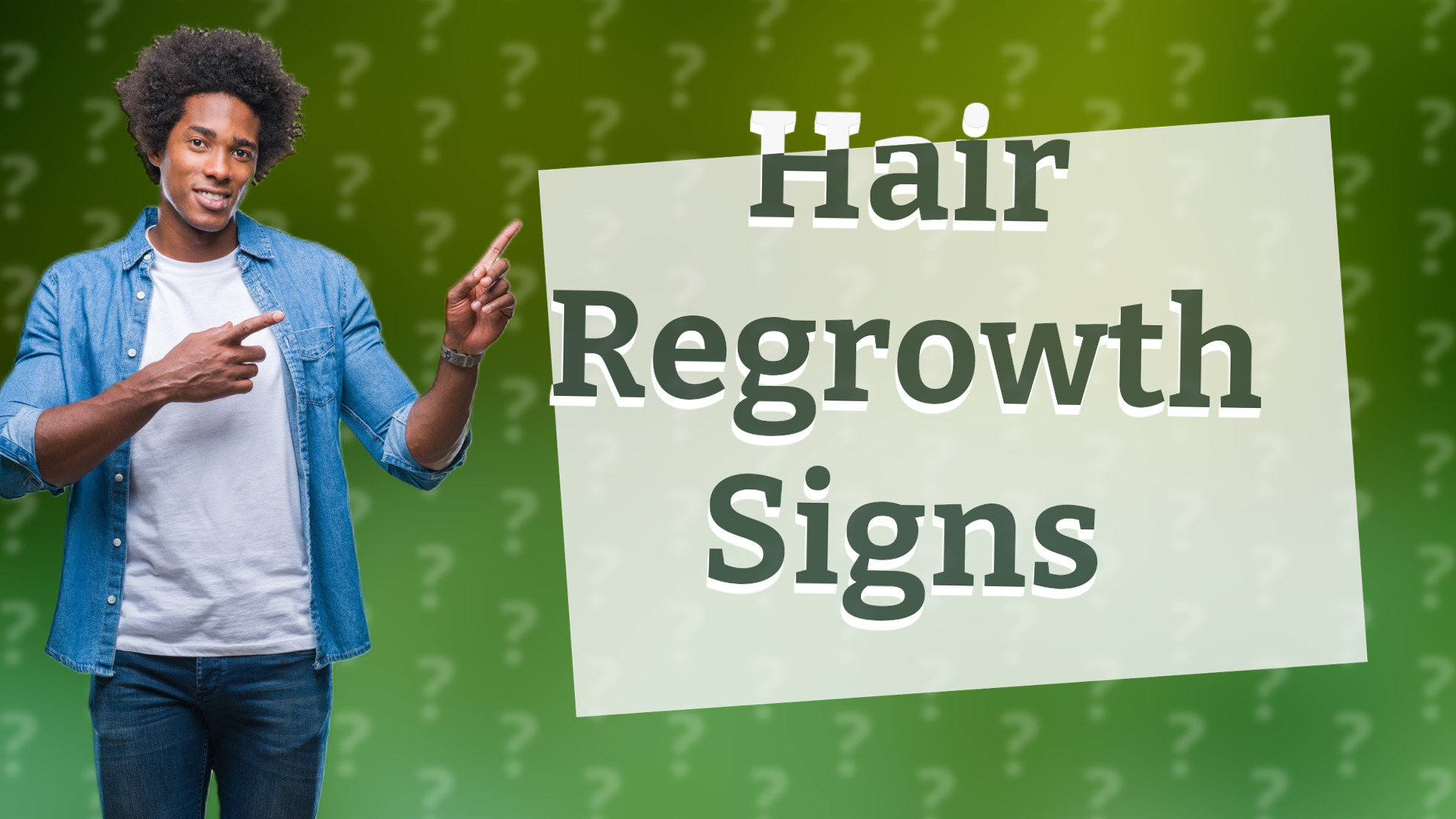 Hair Regrowth Signs